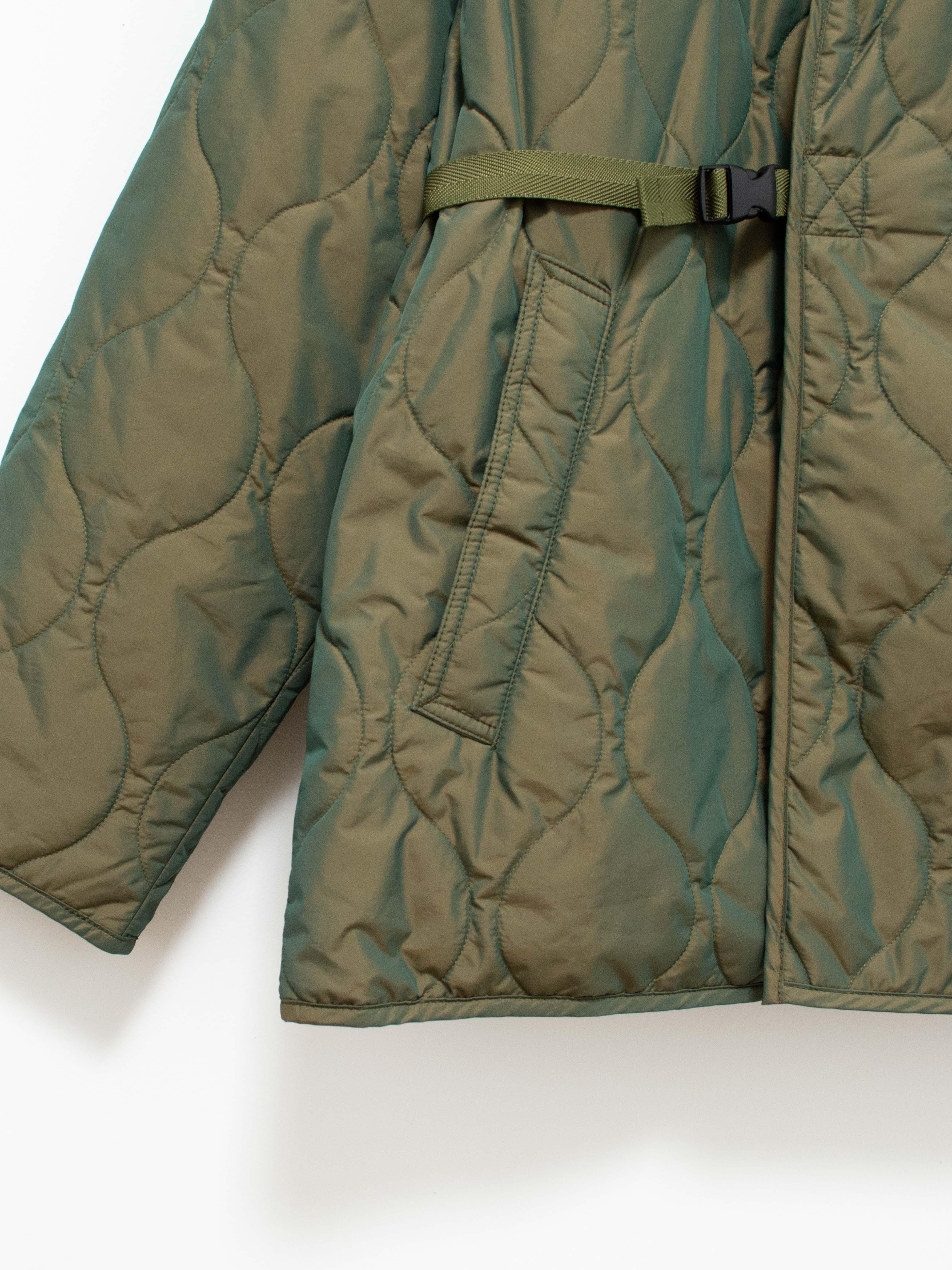Namu Shop - ts(s) Lightweight Taffeta Quilted Liner Buckle Jacket - Olive