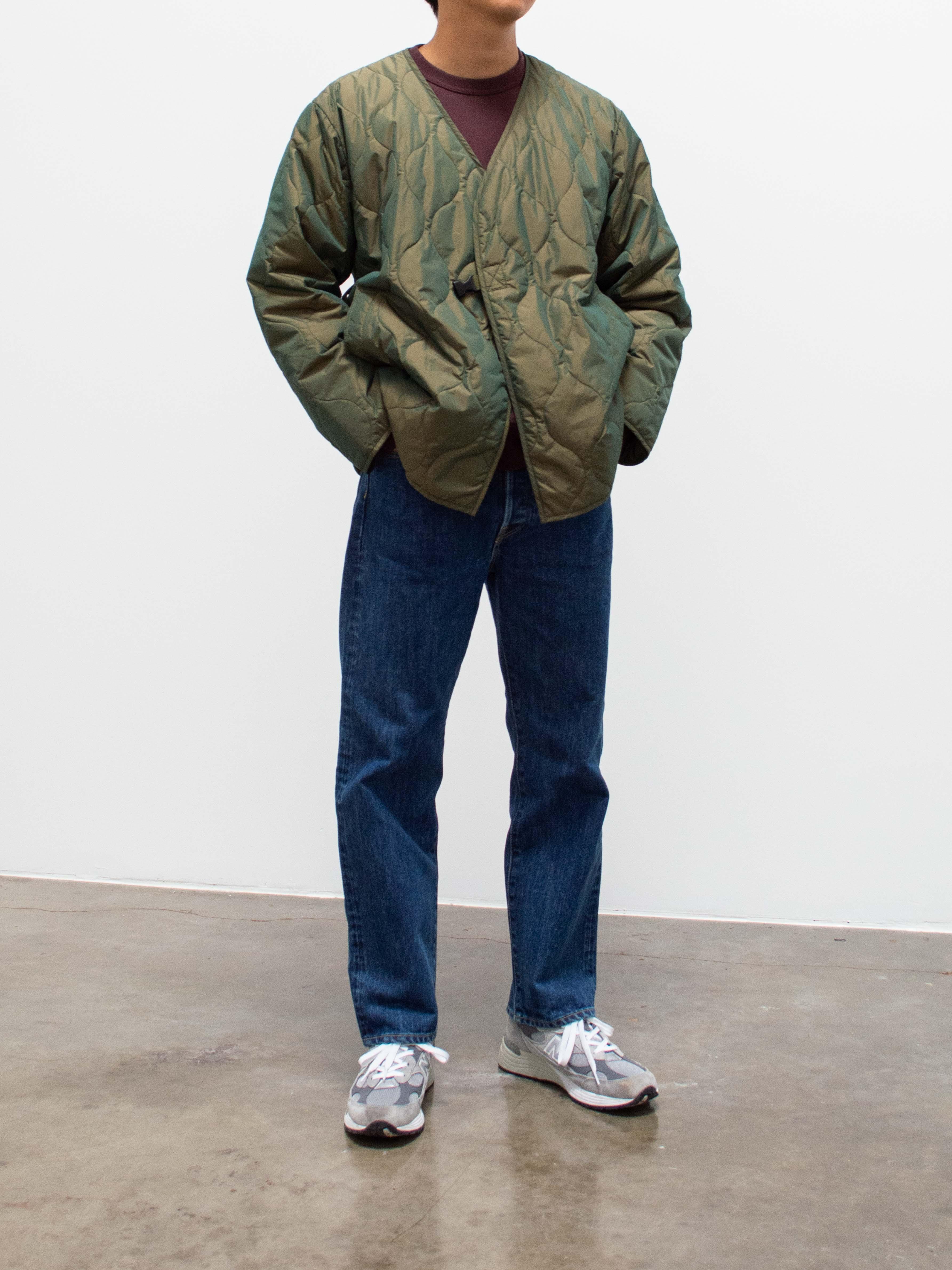 Namu Shop - ts(s) Lightweight Taffeta Quilted Liner Buckle Jacket - Olive