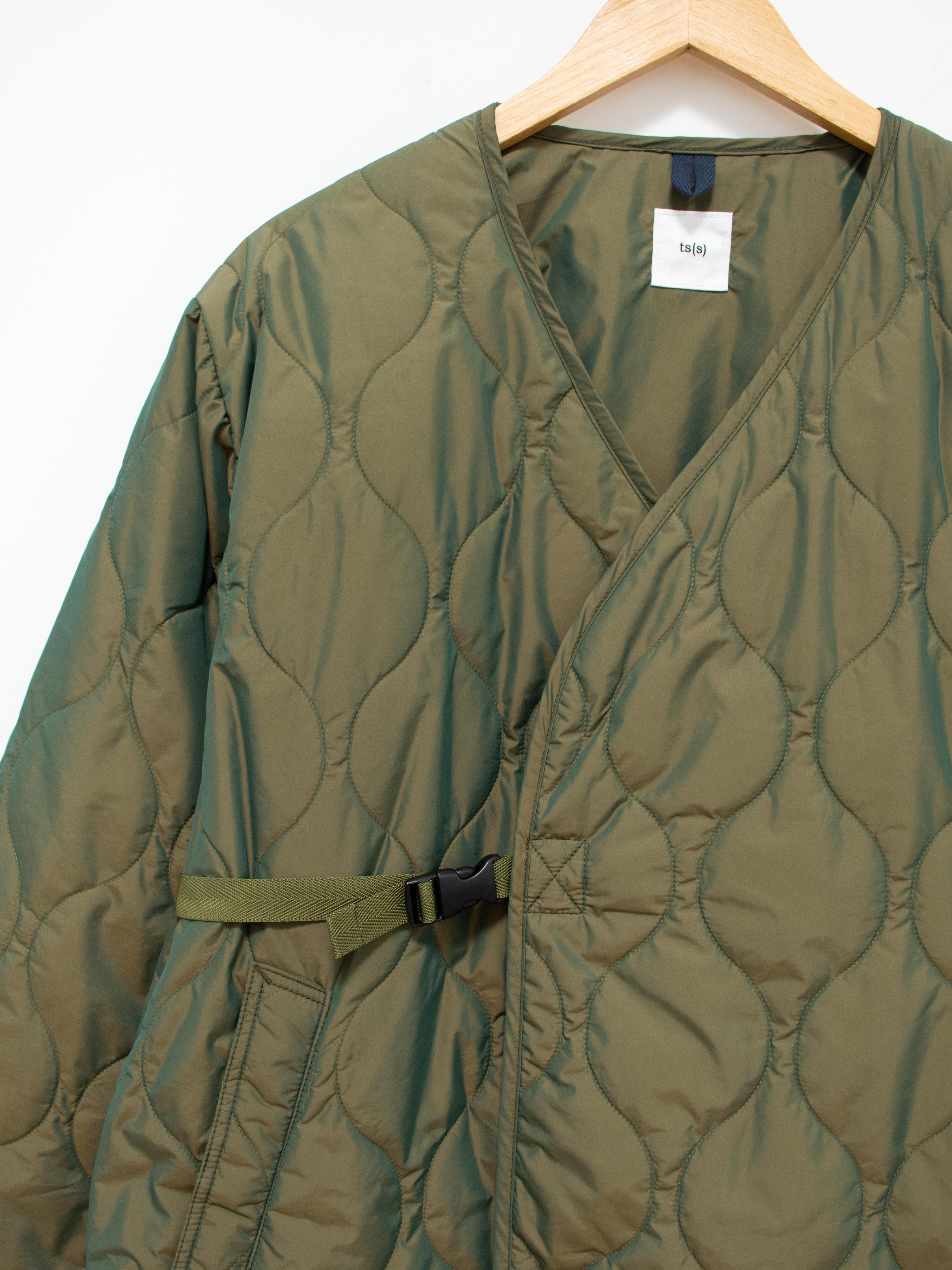 Namu Shop - ts(s) Lightweight Taffeta Quilted Liner Buckle Jacket - Olive