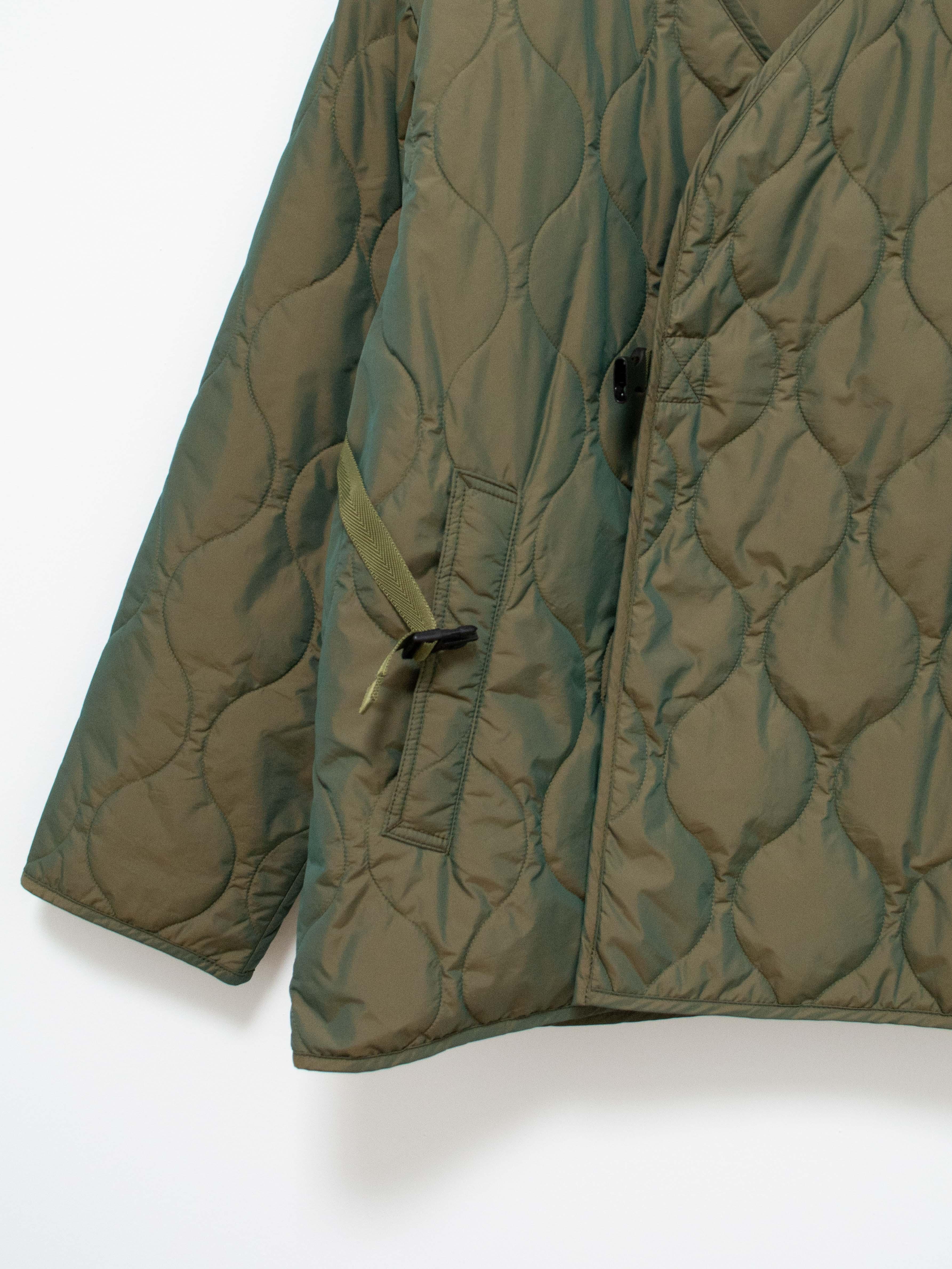 Namu Shop - ts(s) Lightweight Taffeta Quilted Liner Buckle Jacket - Olive