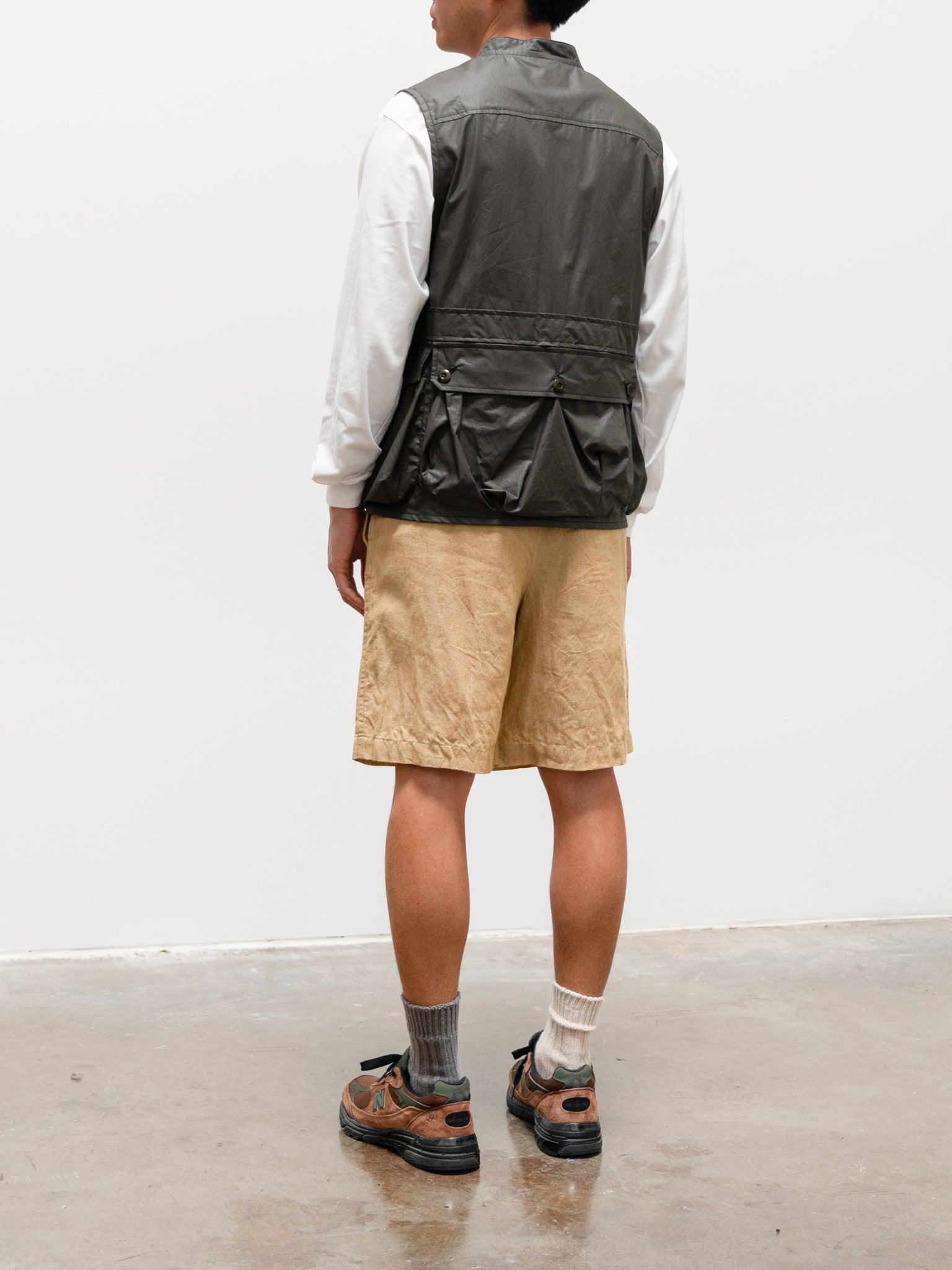 Namu Shop - ts(s) Linen Chambray Drawstring Wide Shorts - Yellow