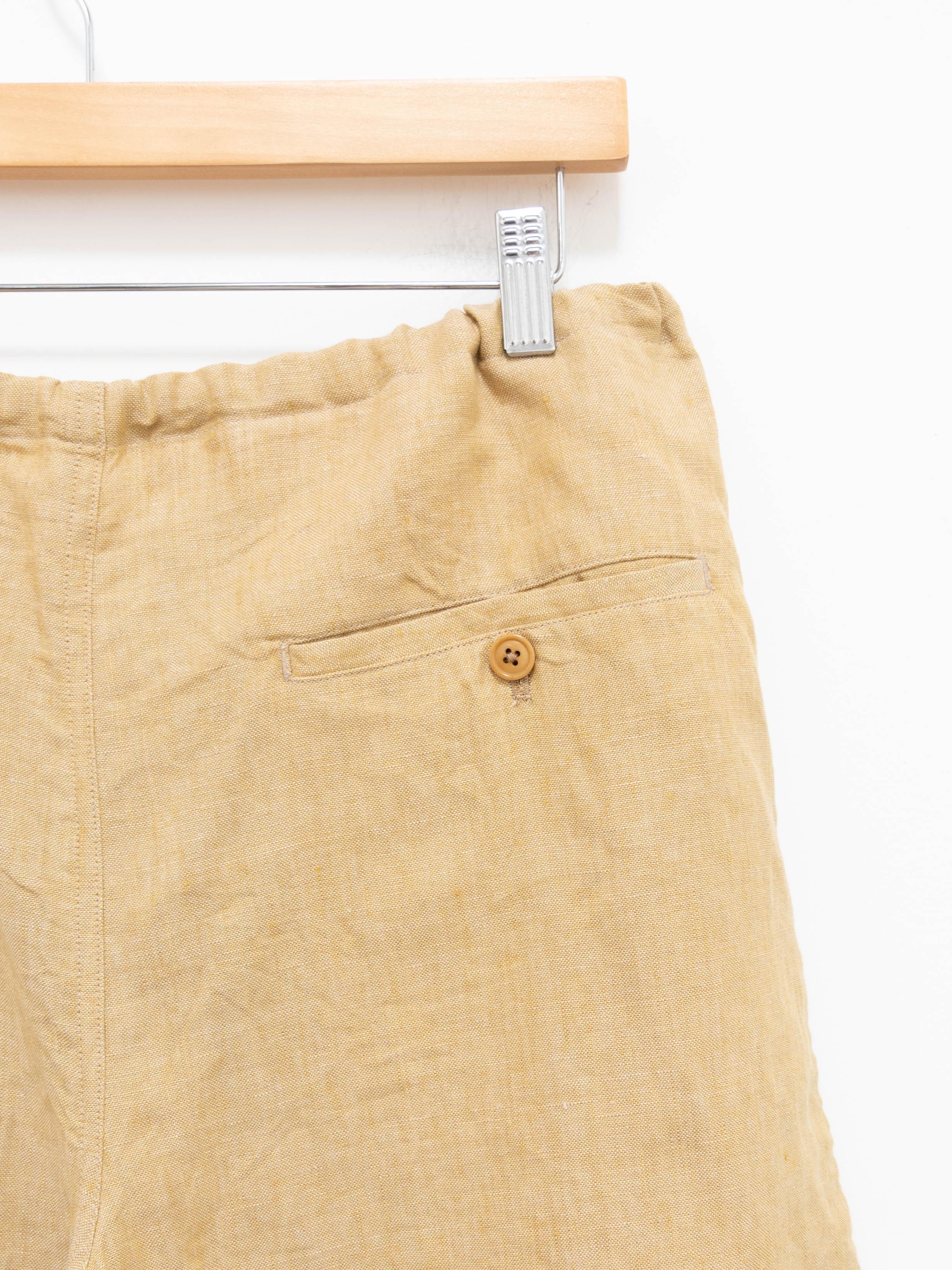 Namu Shop - ts(s) Linen Chambray Drawstring Wide Shorts - Yellow