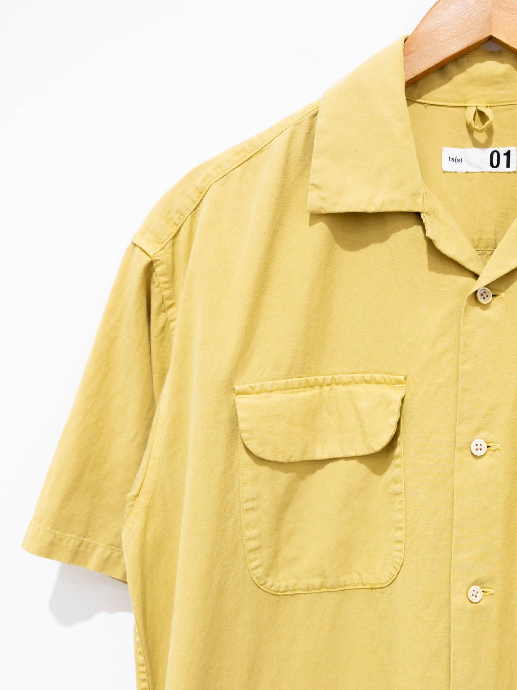 Namu Shop - ts(s) Lyocell Co/Li Round Flap Pocket Shirt Dress - Yellow