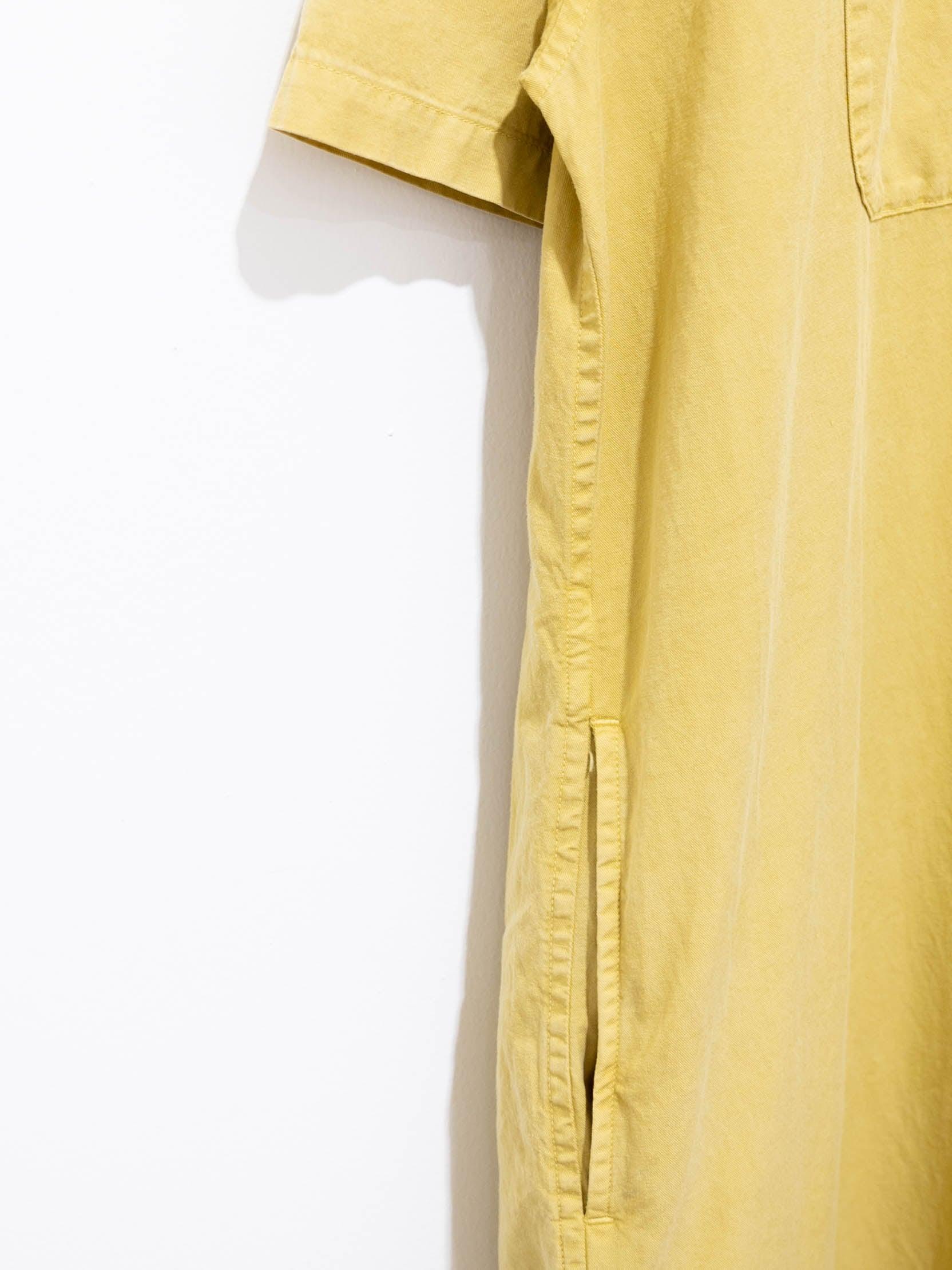 Namu Shop - ts(s) Lyocell Co/Li Round Flap Pocket Shirt Dress - Yellow