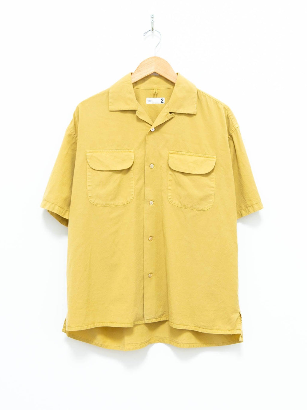 Namu Shop - ts(s) Lyocell Co/Li Round Flap Pocket S/S Shirt - Yellow