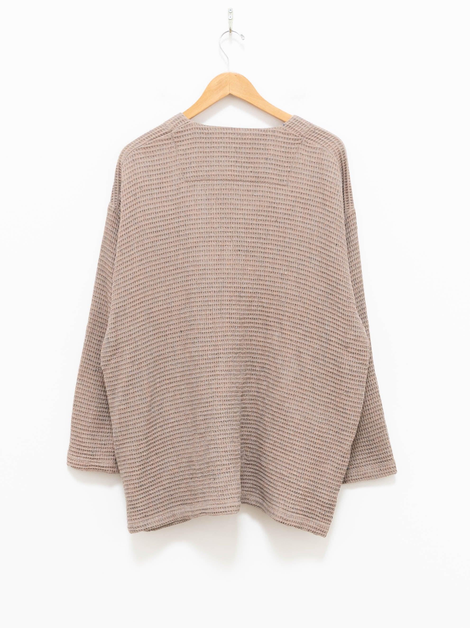 Namu Shop - ts(s) Melange Waffle Easy Cardigan - Maple