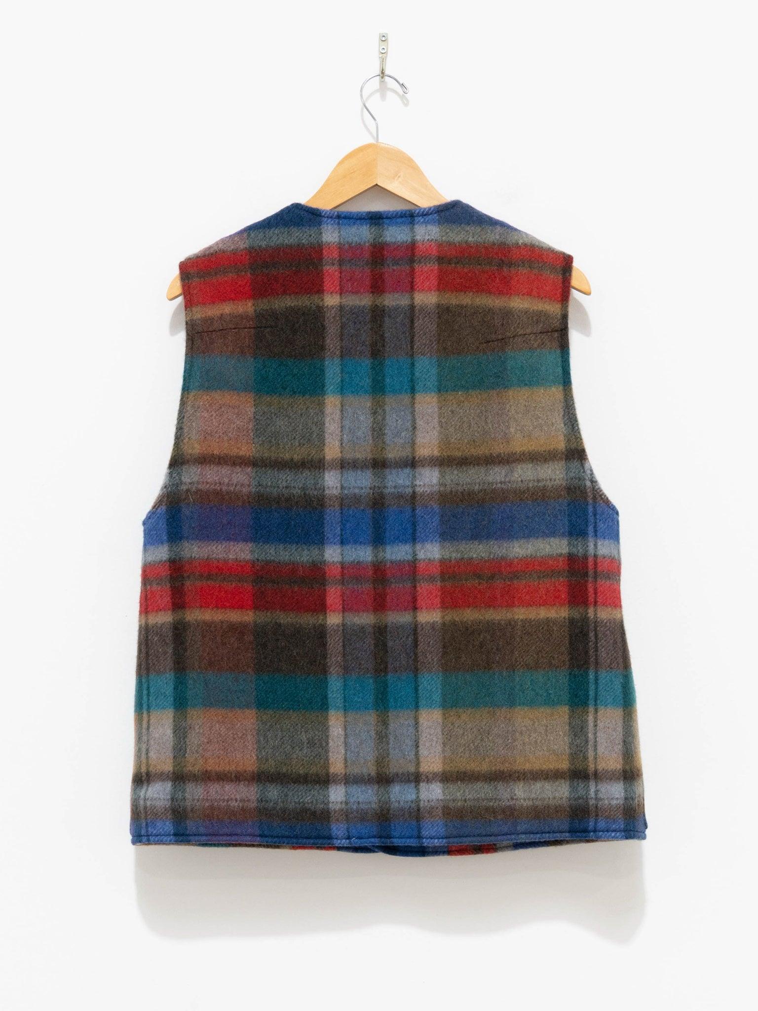 Namu Shop - ts(s) Pitch Plaid Shaggy Wool Toggle Vest