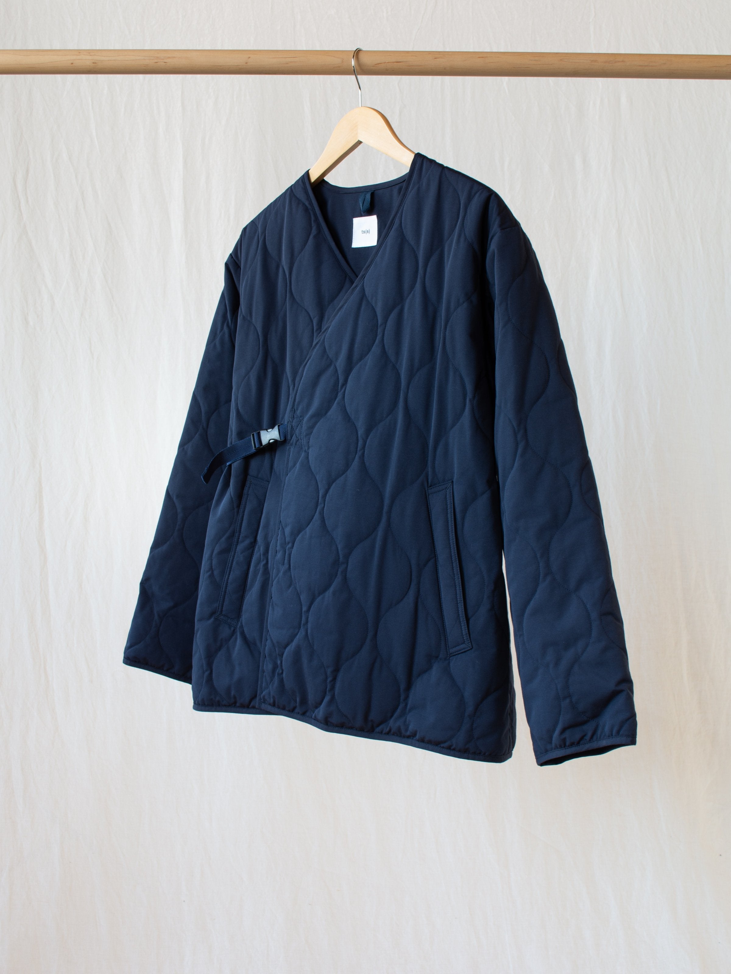 Namu Shop - ts(s) Quilted Liner Buckle Jacket - Navy