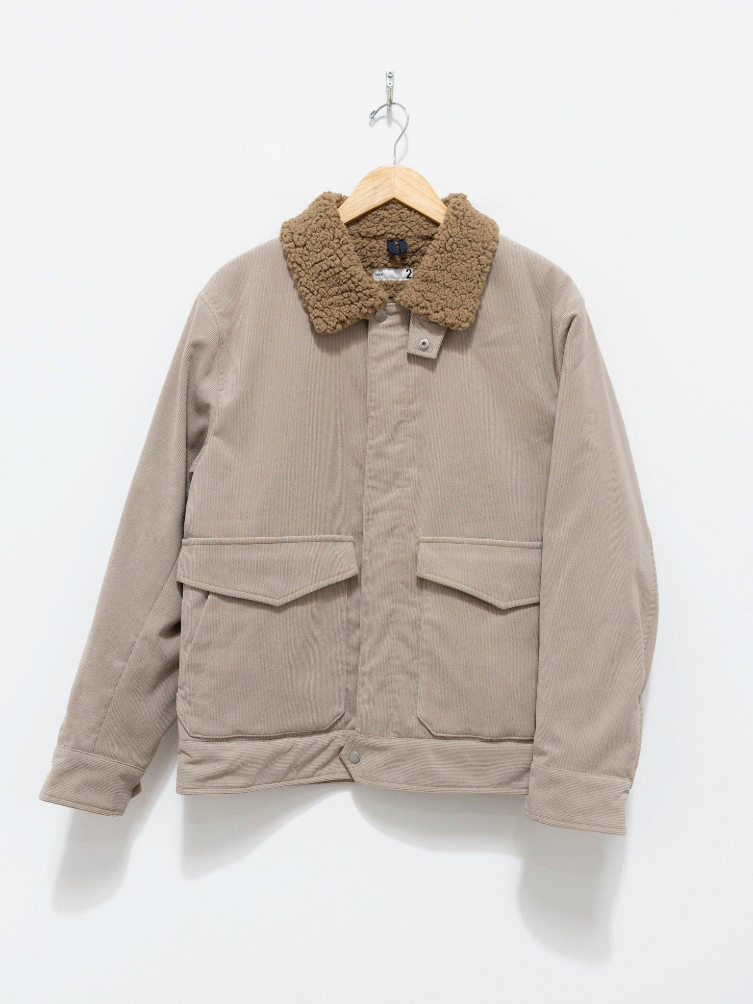 Namu Shop - ts(s) SOLOTEX Poly Stretch Corduroy Bomber Jacket - Graige