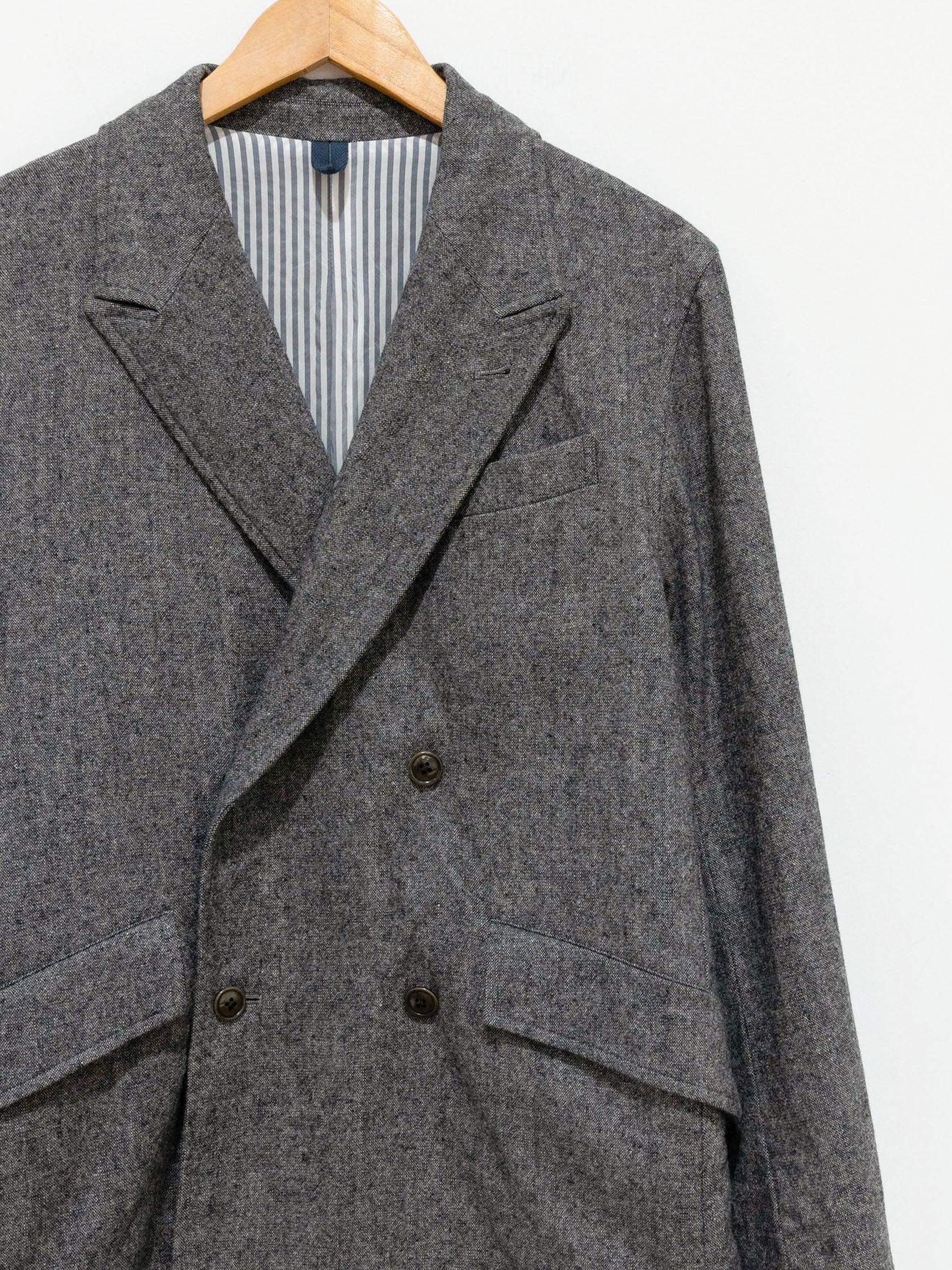Namu Shop - ts(s) Washable Wool Stretch Flannel DB Jacket - Gray