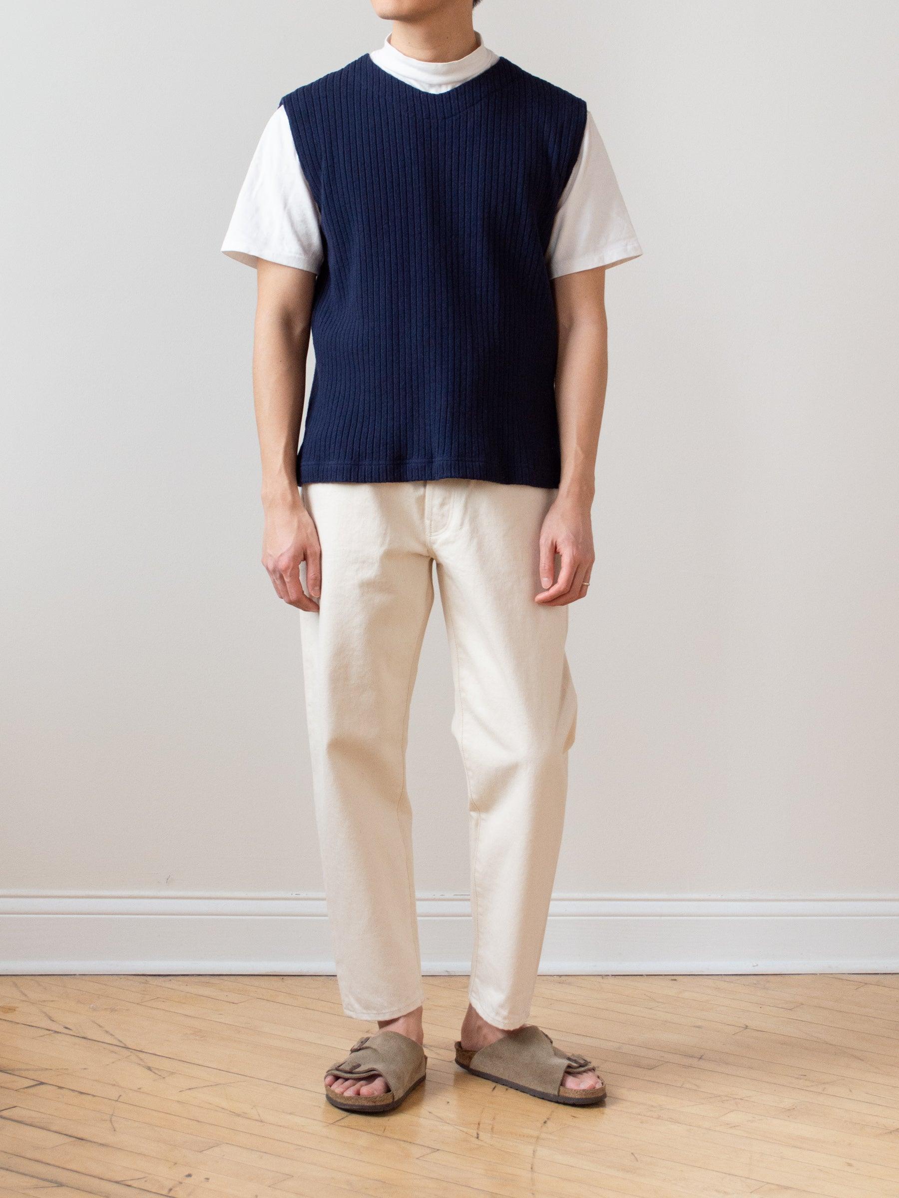 Namu Shop - ts(s) Wide Rib Easy Vest - Navy