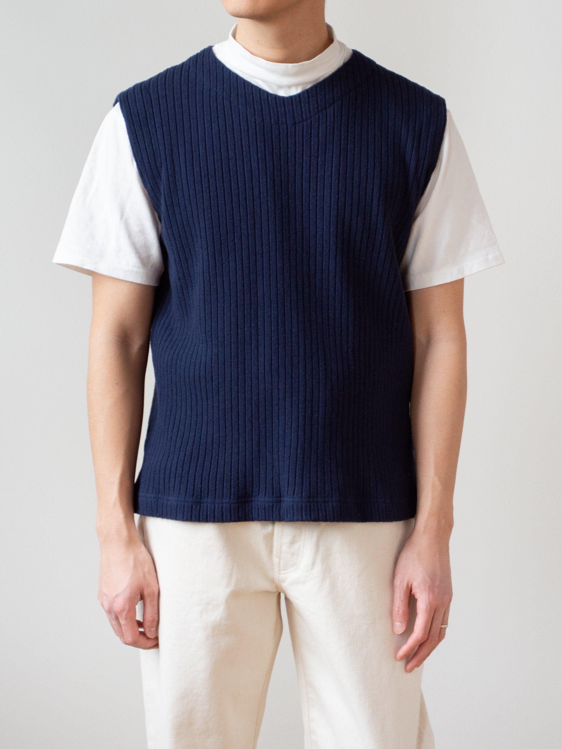 Namu Shop - ts(s) Wide Rib Easy Vest - Navy