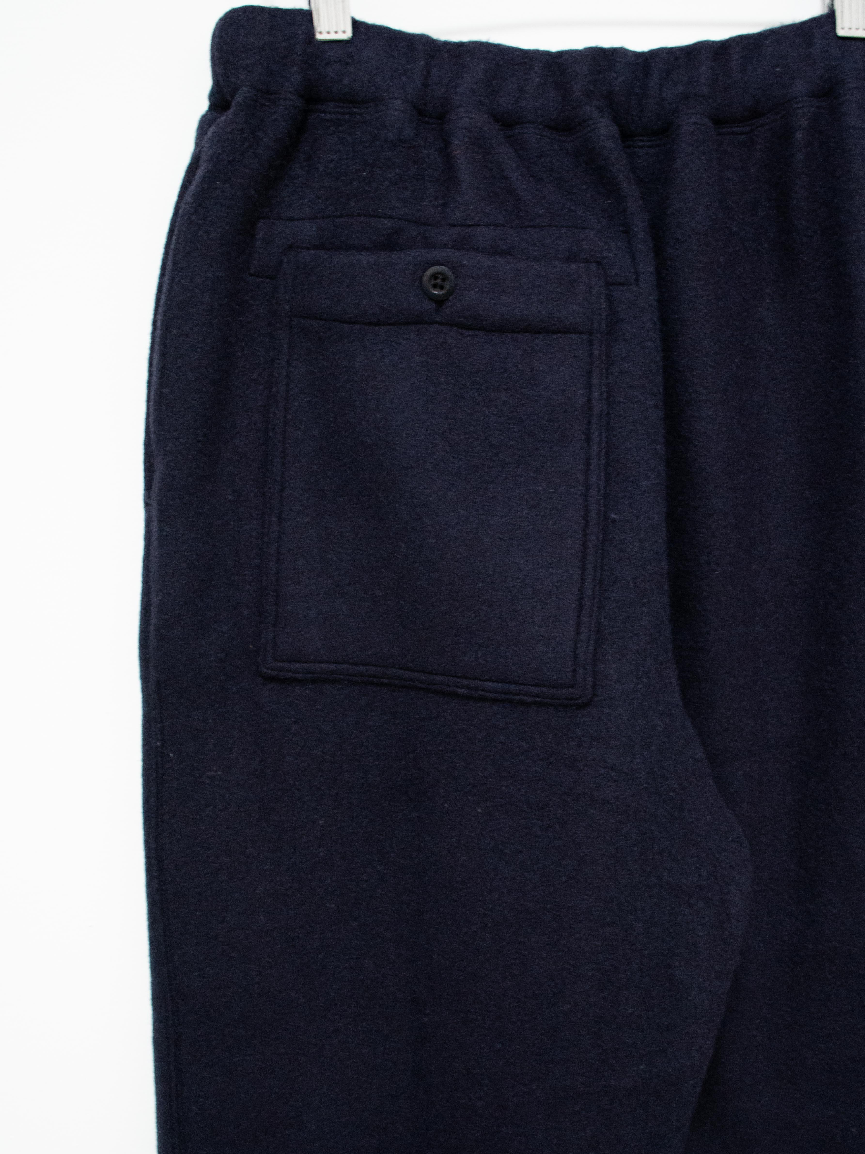 Namu Shop - ts(s) Wool Jersey Cuffed Sweatpants - Navy