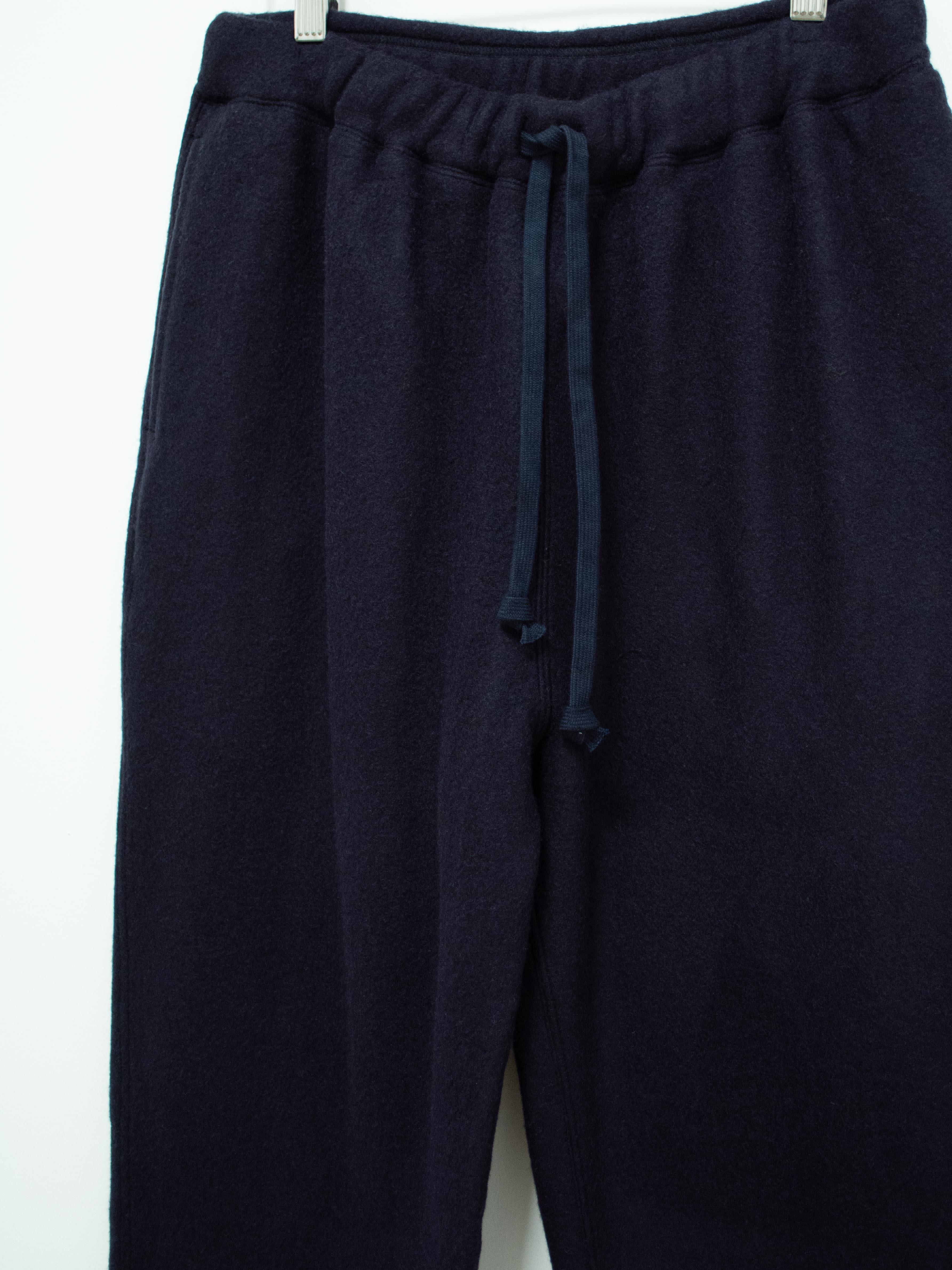 Namu Shop - ts(s) Wool Jersey Cuffed Sweatpants - Navy