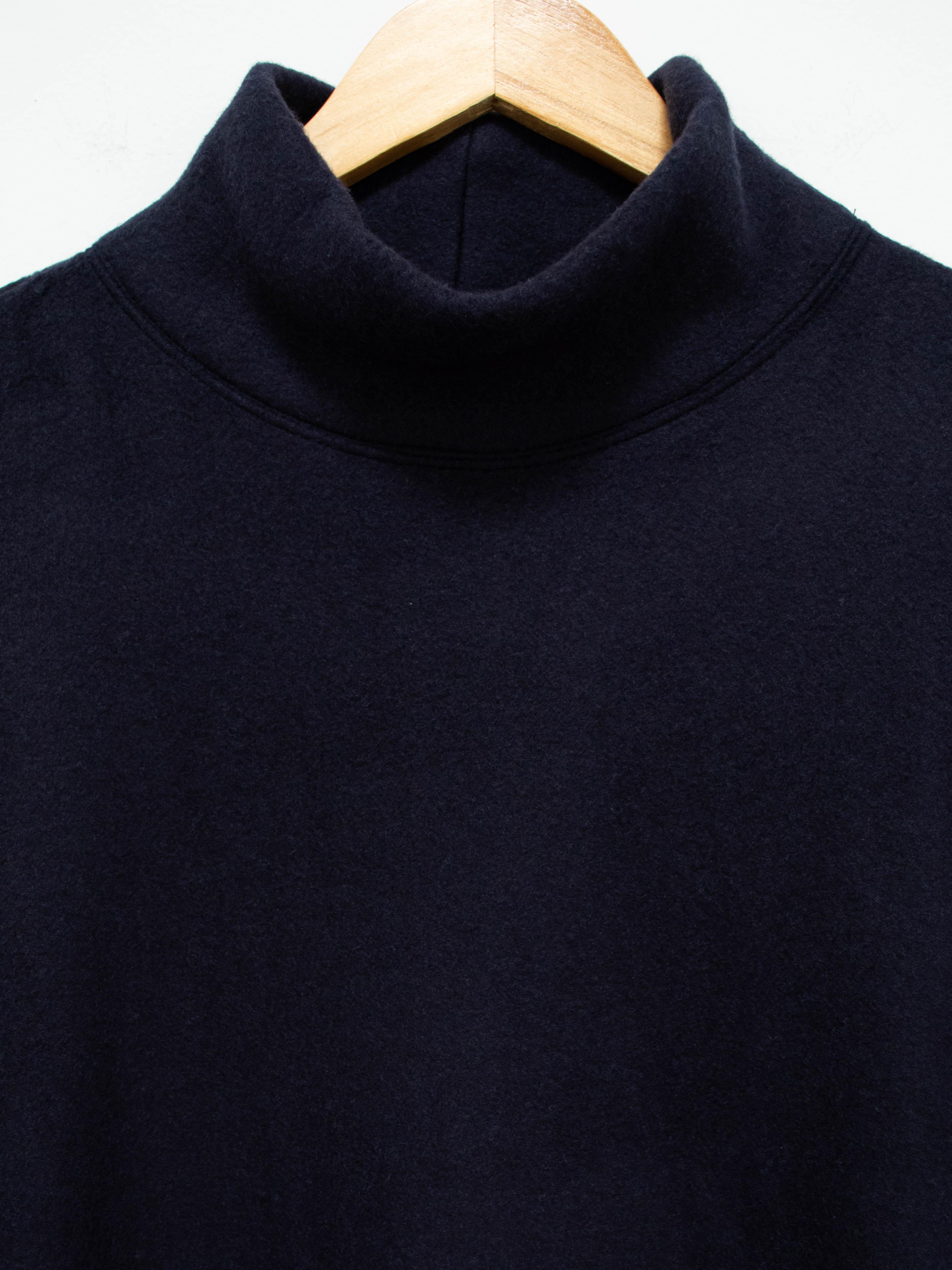 Namu Shop - ts(s) Wool Jersey High Neck Sweatdress - Navy