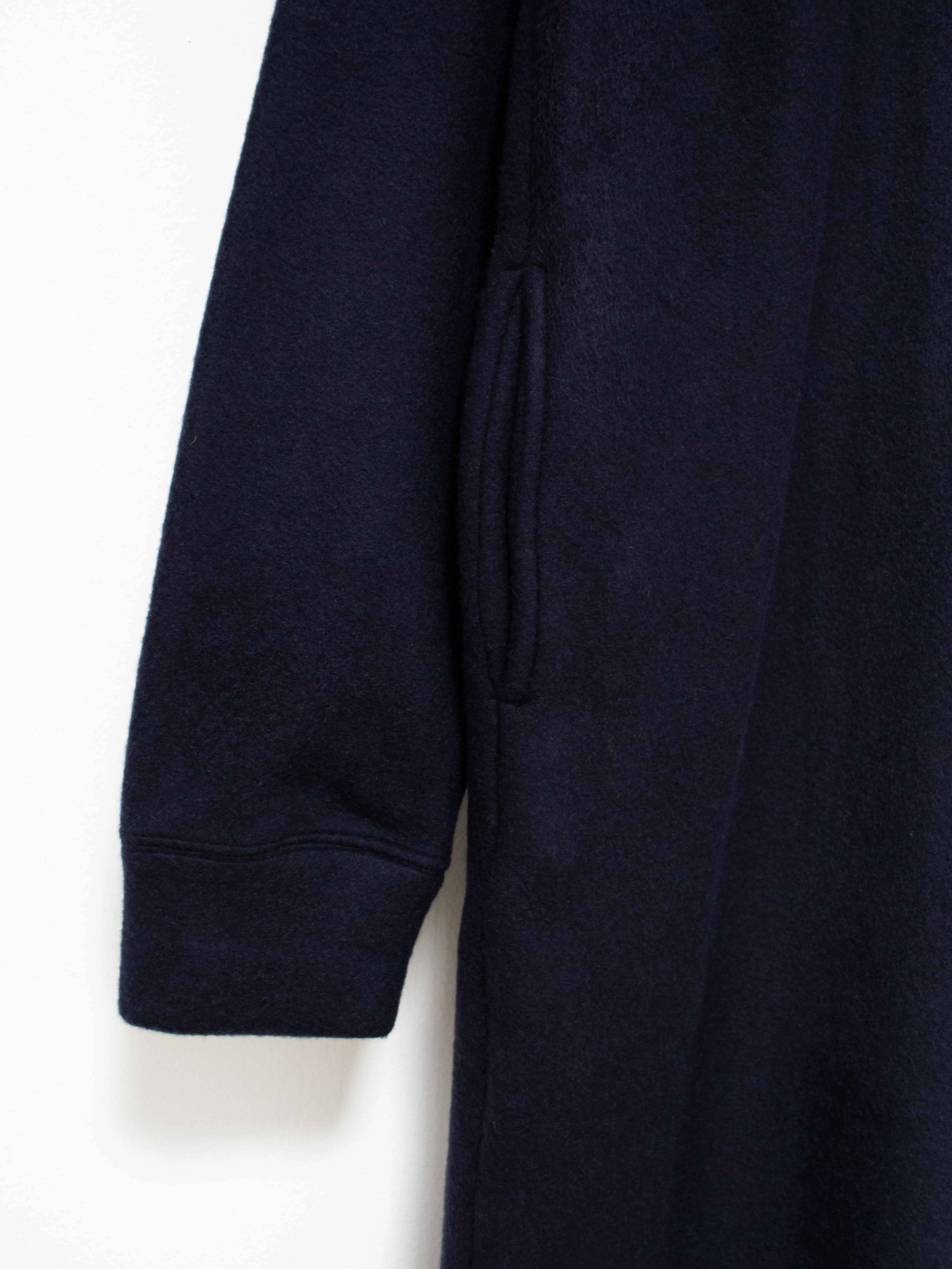 Namu Shop - ts(s) Wool Jersey High Neck Sweatdress - Navy