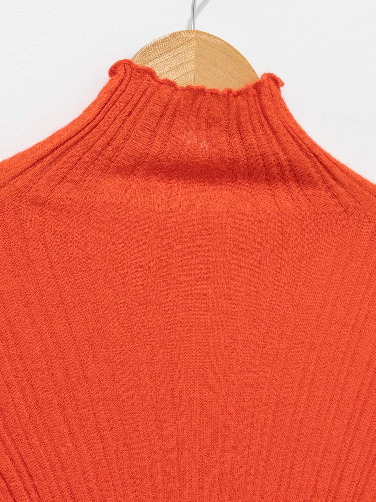 Namu Shop - Unfil Baby Suri Alpaca High Neck Sweater - Orange