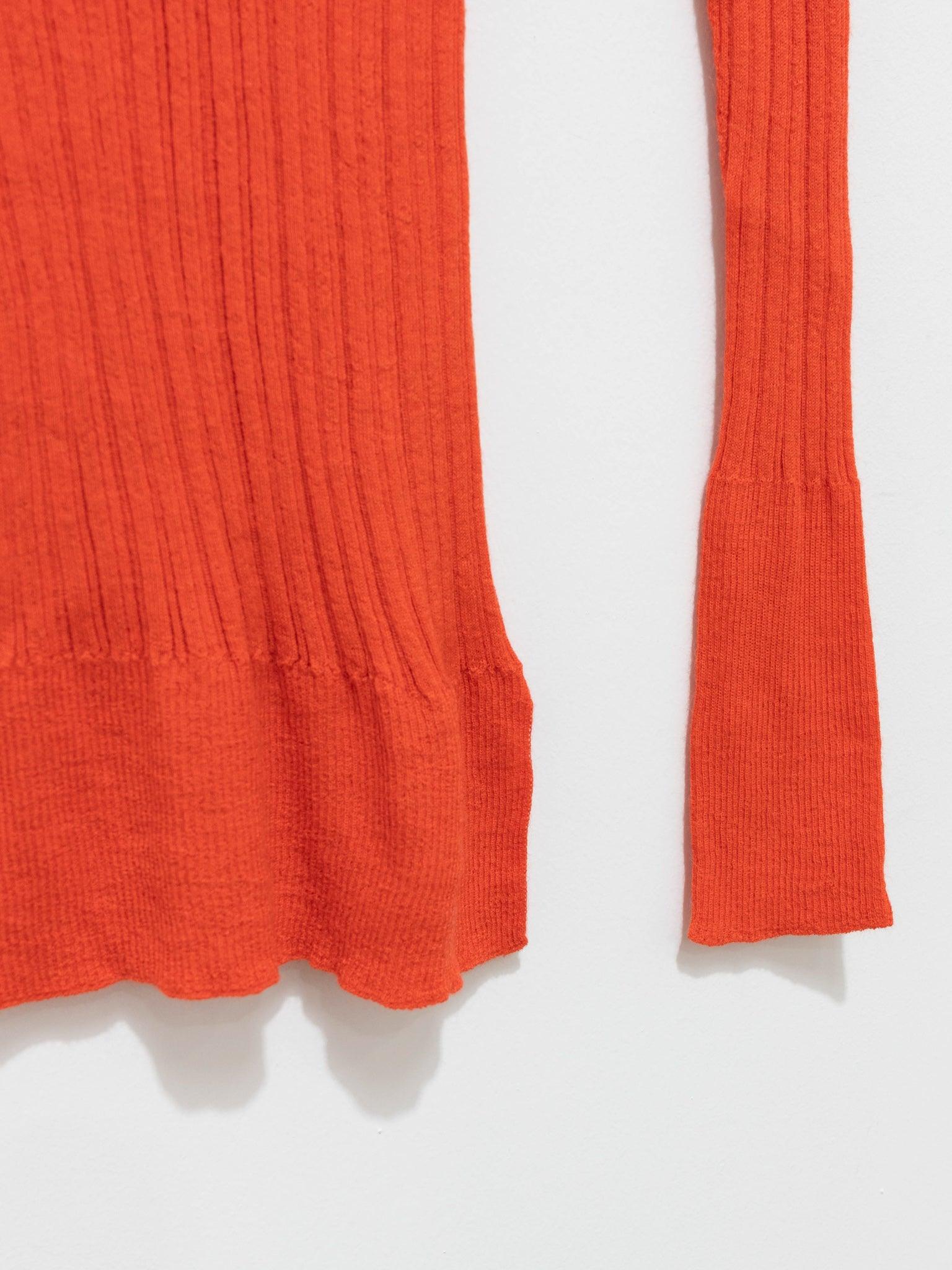 Namu Shop - Unfil Baby Suri Alpaca High Neck Sweater - Orange