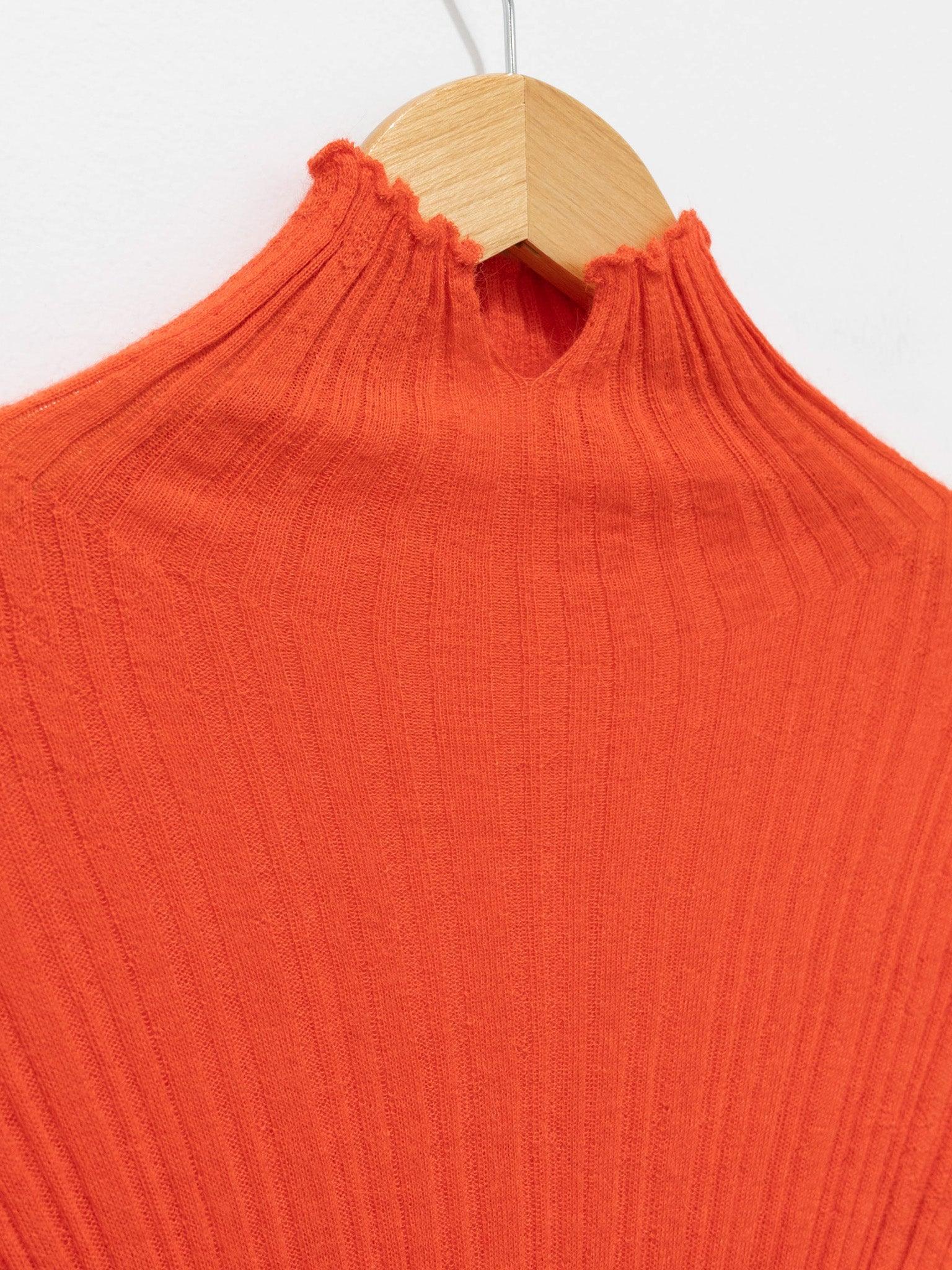 Namu Shop - Unfil Baby Suri Alpaca High Neck Sweater - Orange