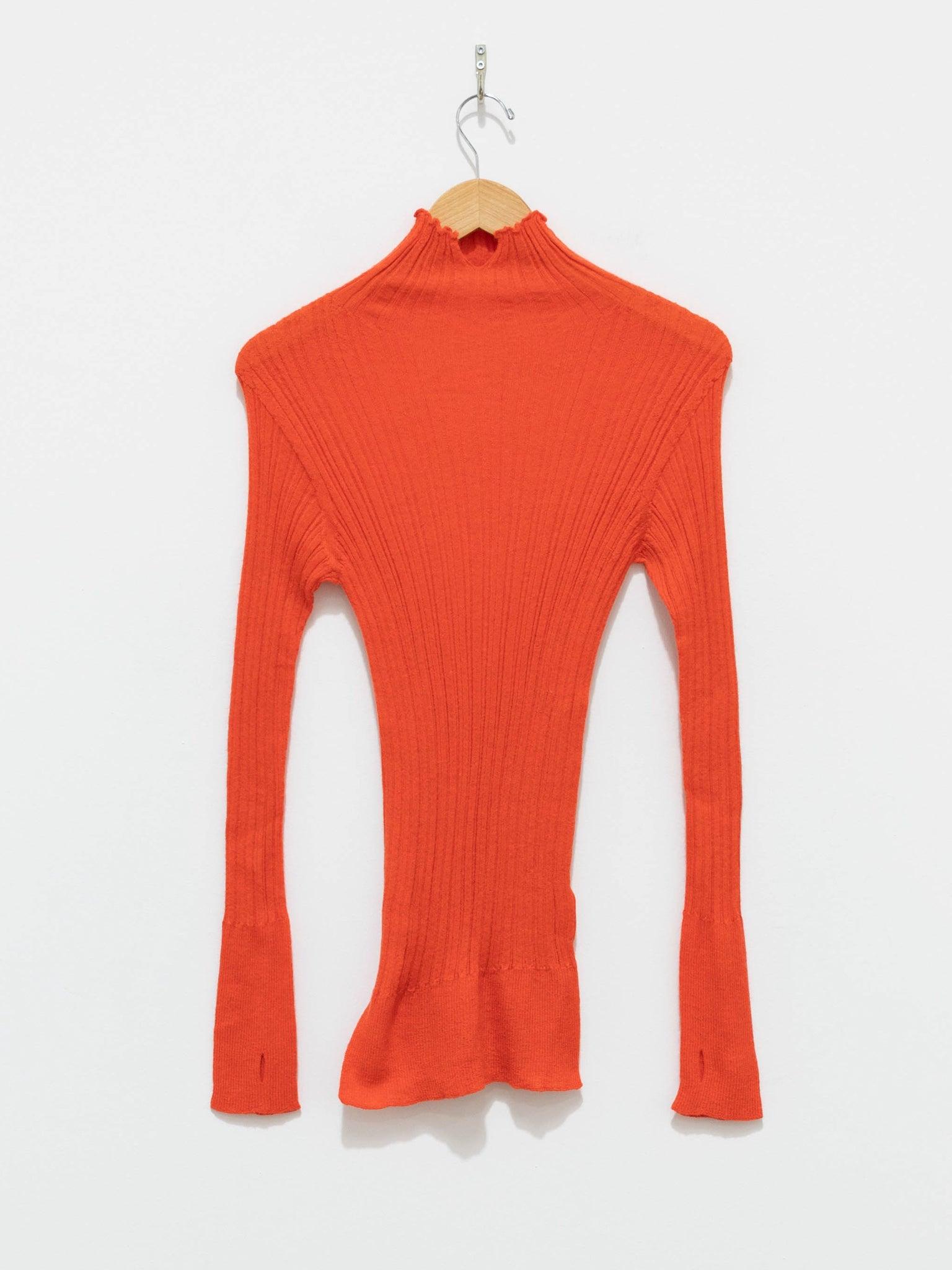 Namu Shop - Unfil Baby Suri Alpaca High Neck Sweater - Orange