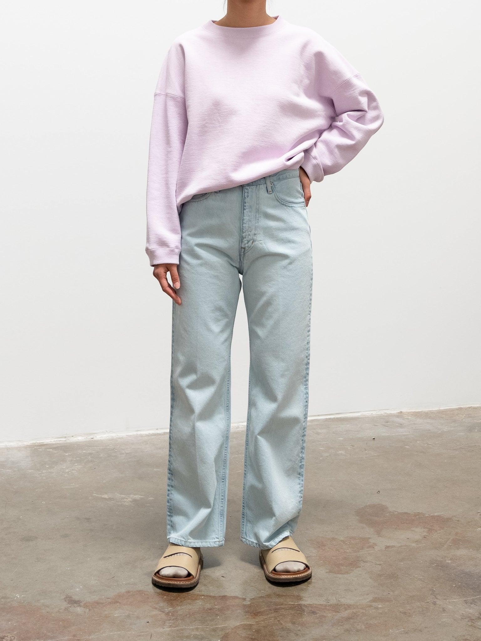 Namu Shop - Unfil Cotton Paper Terry Sweatshirt - Lilac