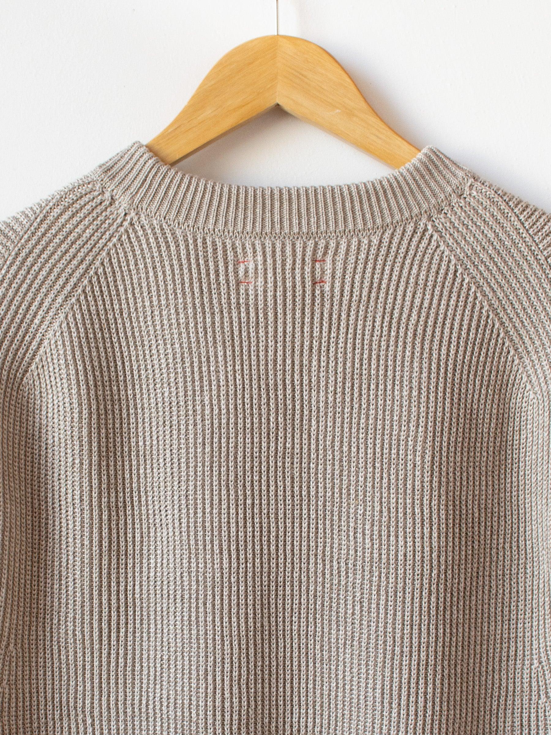 Namu Shop - Unfil French Linen Ribbed Knit Vest - Natural