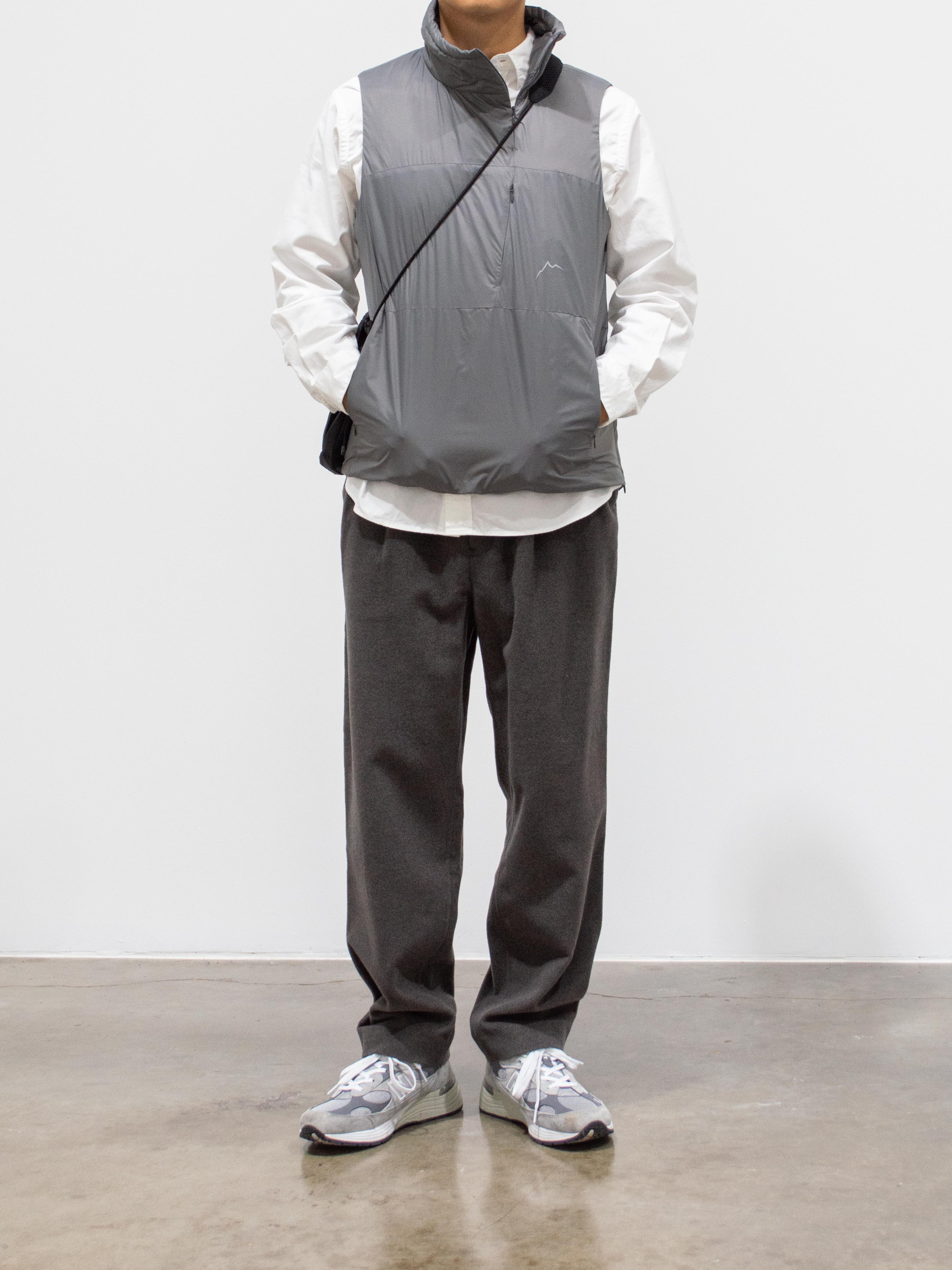 Namu Shop - Unfil Geelong "Beaver Lambswool Elastic Waist Trousers - Dark Gray