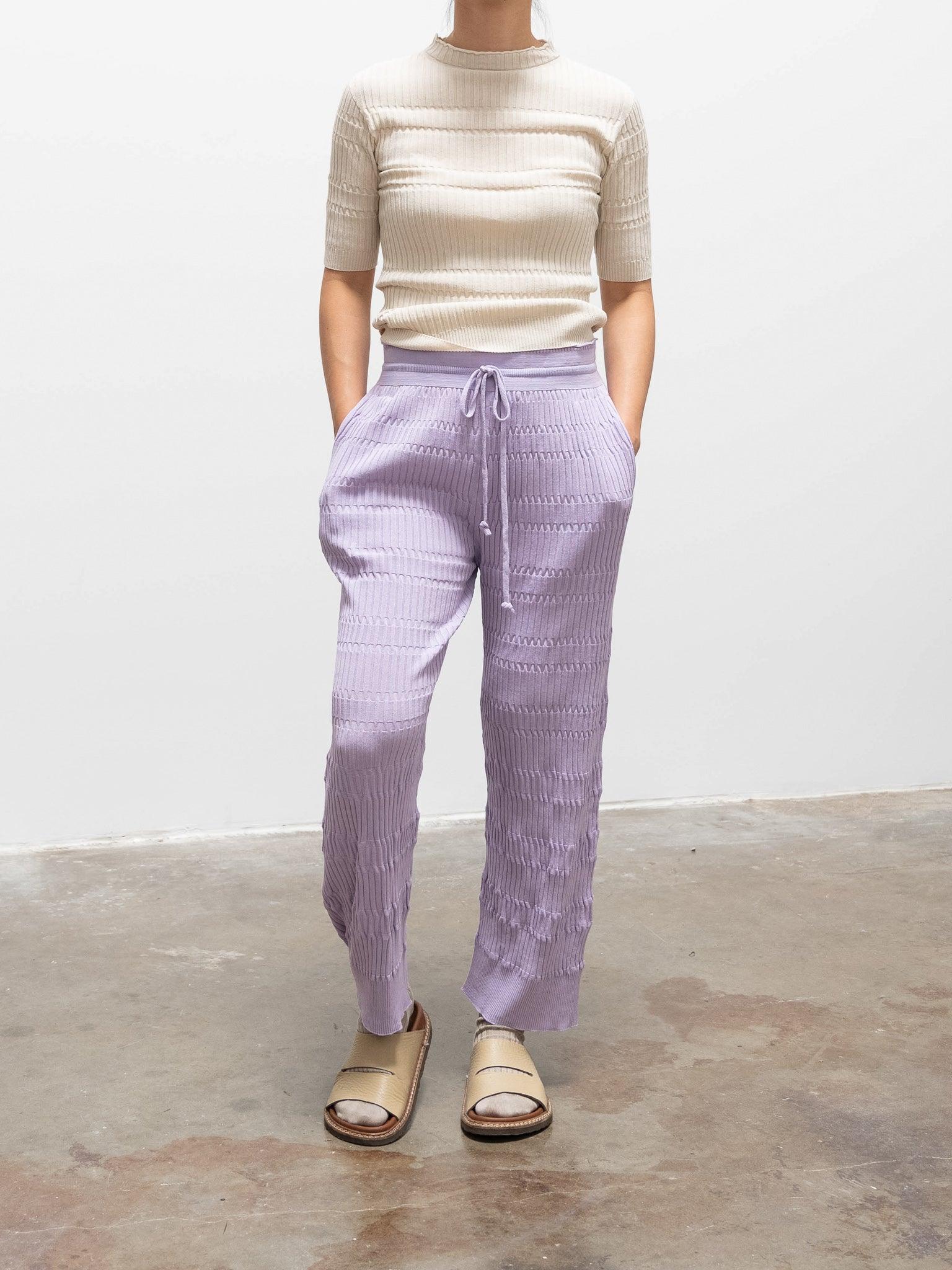Namu Shop - Unfil High Twist Cotton Ribbed Knit - Off White