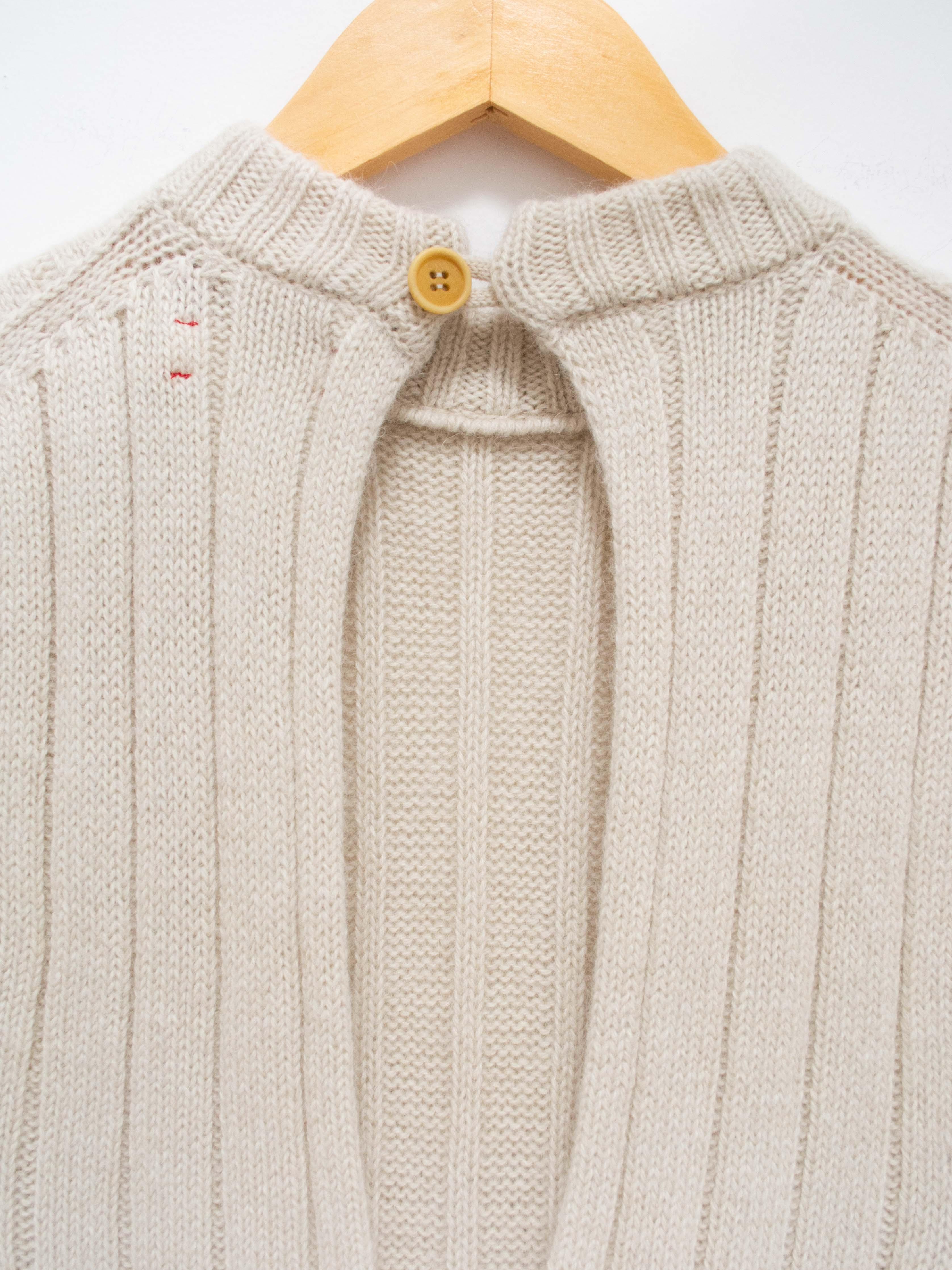 Namu Shop - Unfil Royal Baby Alpaca Long Vest - Oyster White