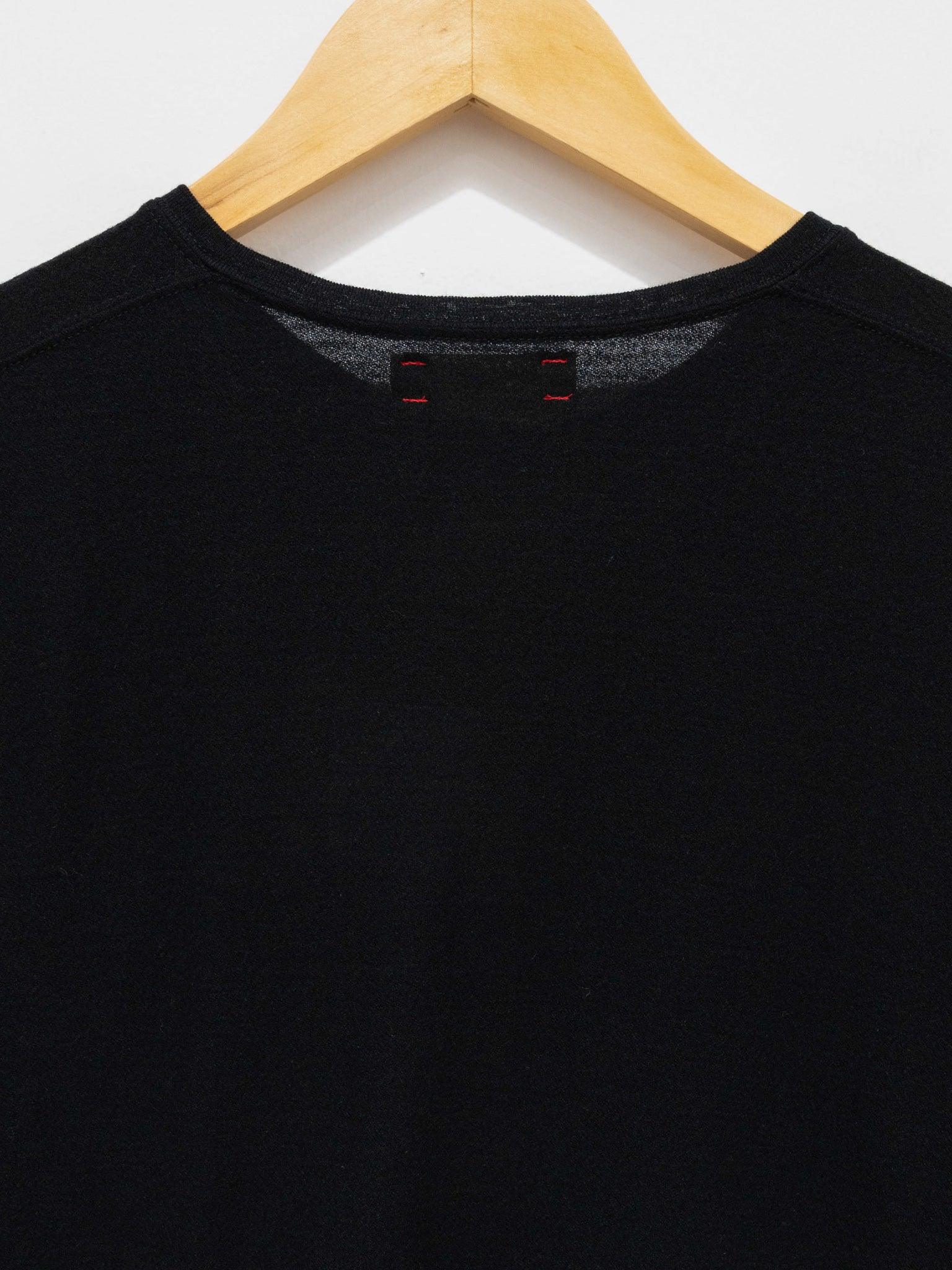 Namu Shop - Unfil Superfine Merino Crepe Jersey Cardigan - Black