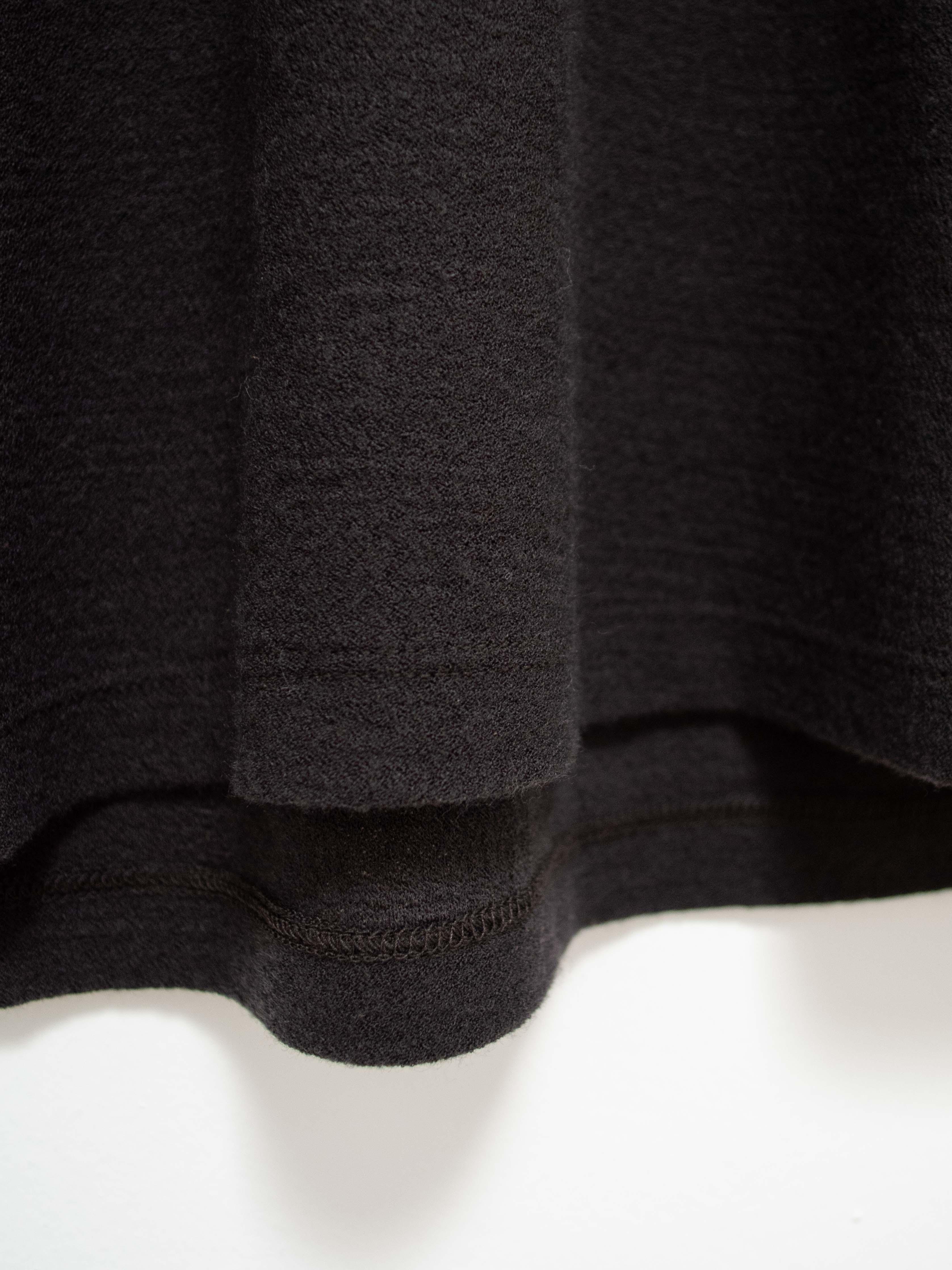 Namu Shop - Unfil Superfine Merino Crepe Jersey Turtleneck Tee - Charcoal