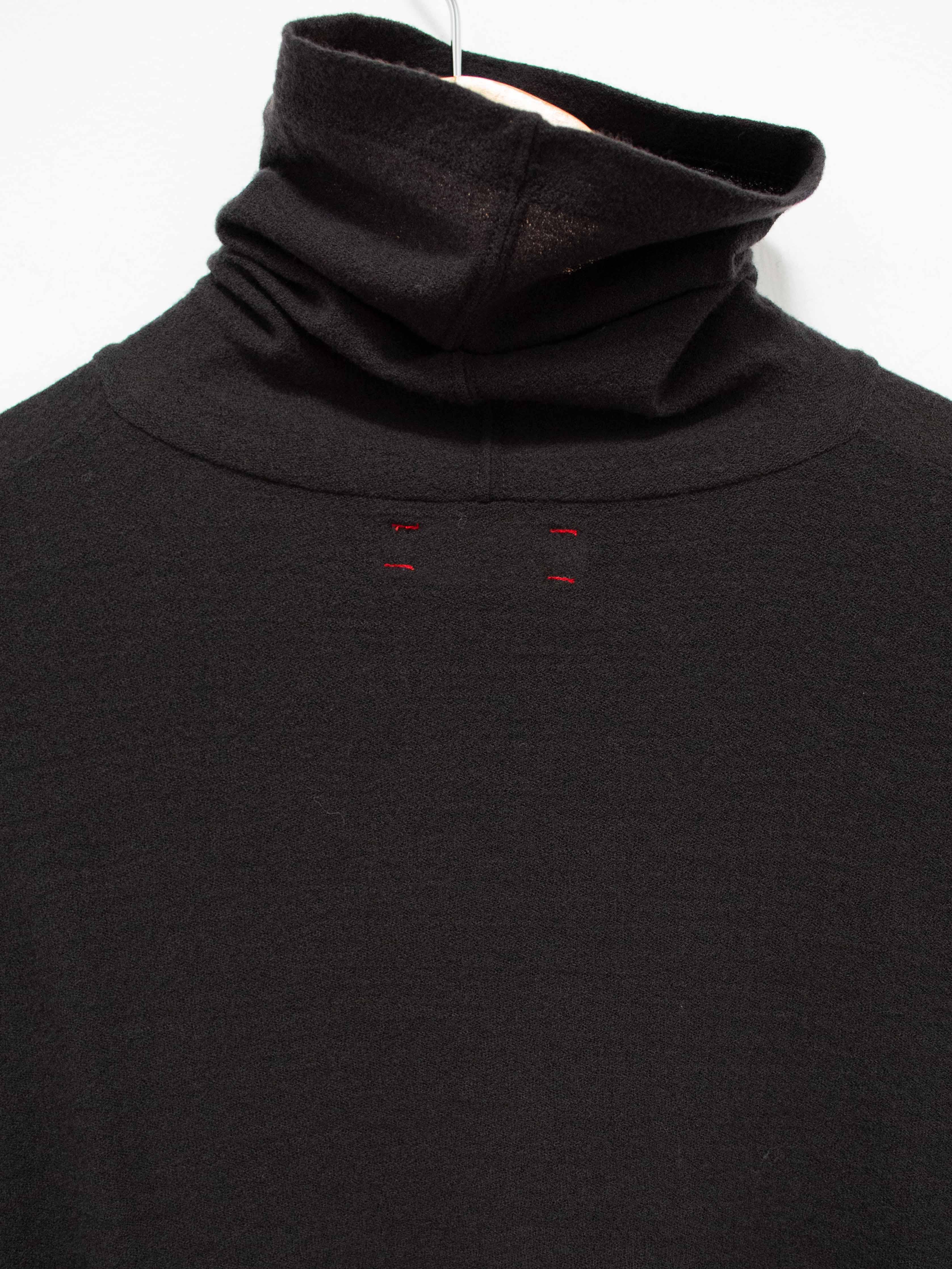 Namu Shop - Unfil Superfine Merino Crepe Jersey Turtleneck Tee - Charcoal