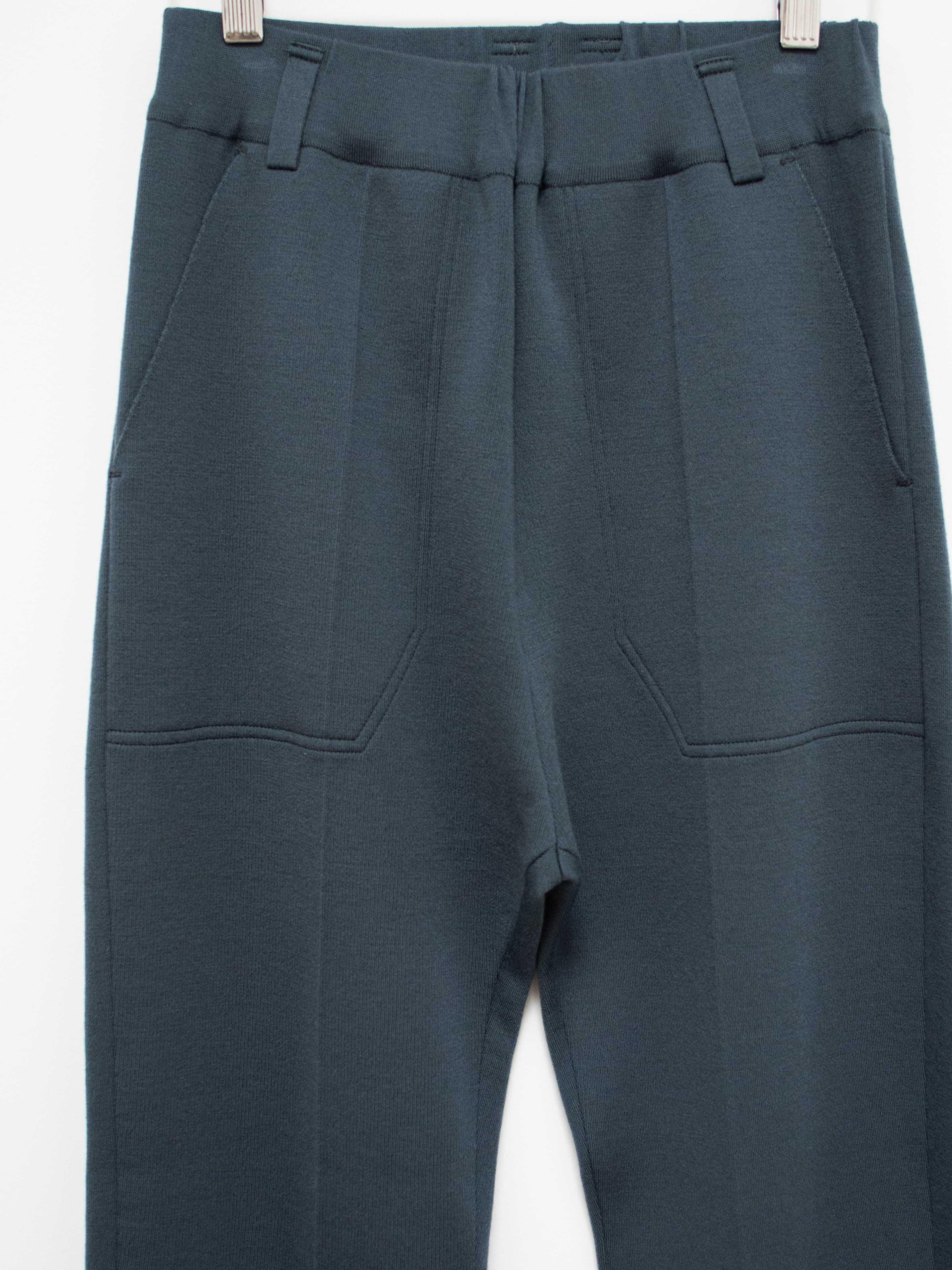 Namu Shop - Unfil Superfine Merino Smooth Knit Trousers - Blue Gray