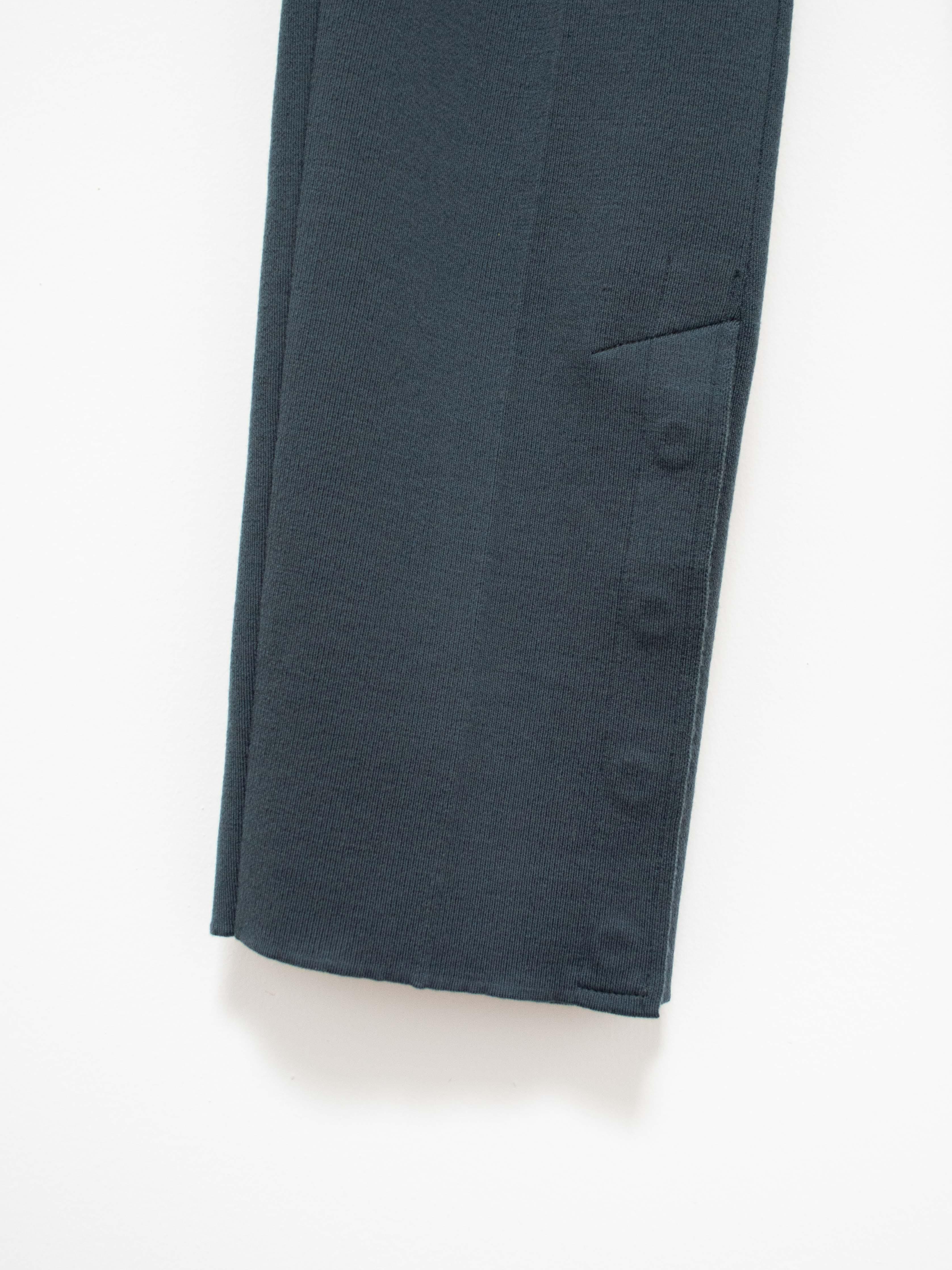 Namu Shop - Unfil Superfine Merino Smooth Knit Trousers - Blue Gray