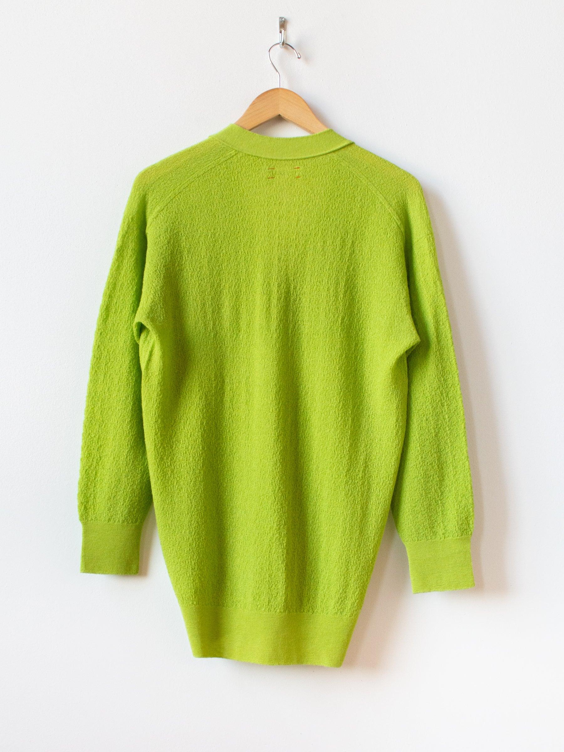 Namu Shop - Unfil Superfine Mohair Amunzen Knit Cardigan - Kiwi