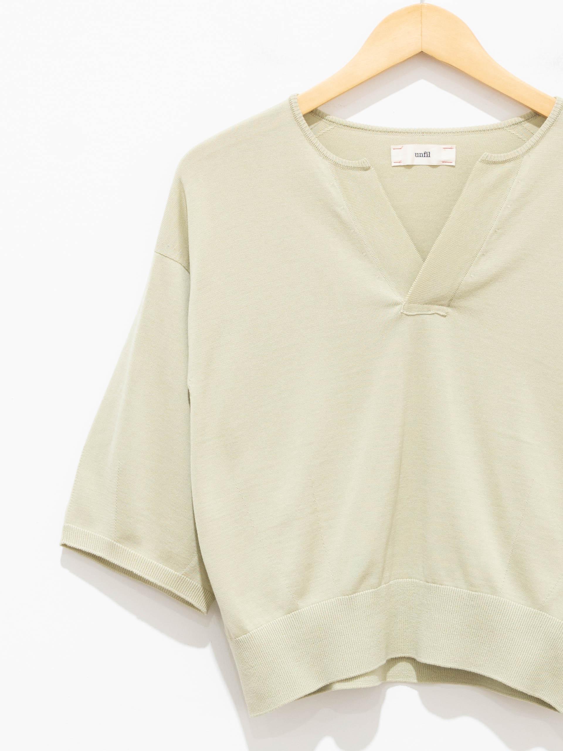 Namu Shop - Unfil Suvin Cotton Fine Gauge Knit - Light Olive