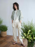 Namu Shop - Unfil Vintage Cotton Pile Wide Leg Pants - Natural