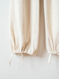 Namu Shop - Unfil Vintage Cotton Pile Wide Leg Pants - Natural