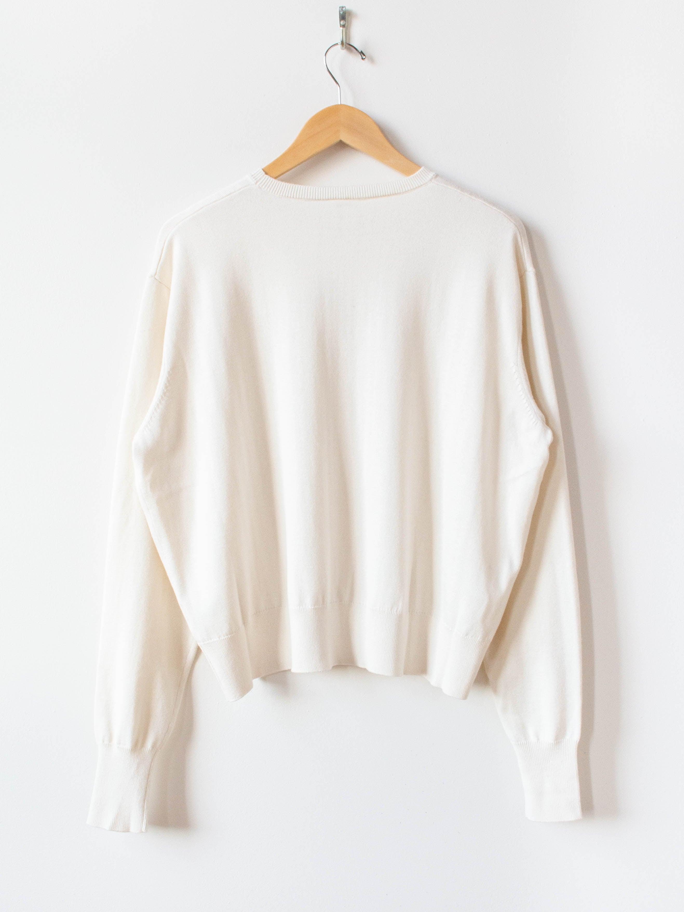 Namu Shop - Veritecoeur Co / Silk / Cashmere Crewneck Knit - White