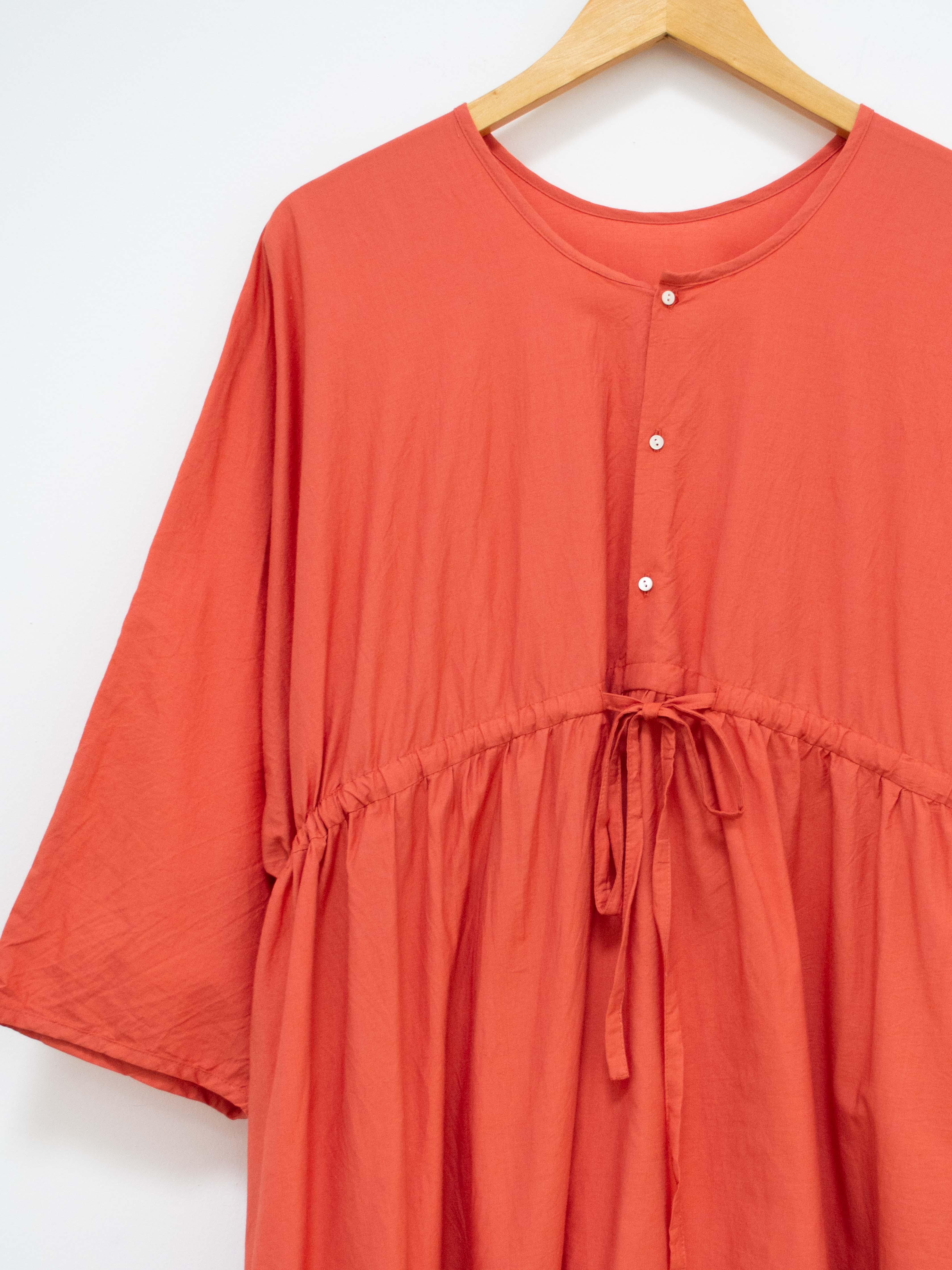 Namu Shop - Veritecoeur Co / Silk Two Way Dress - Orange Red
