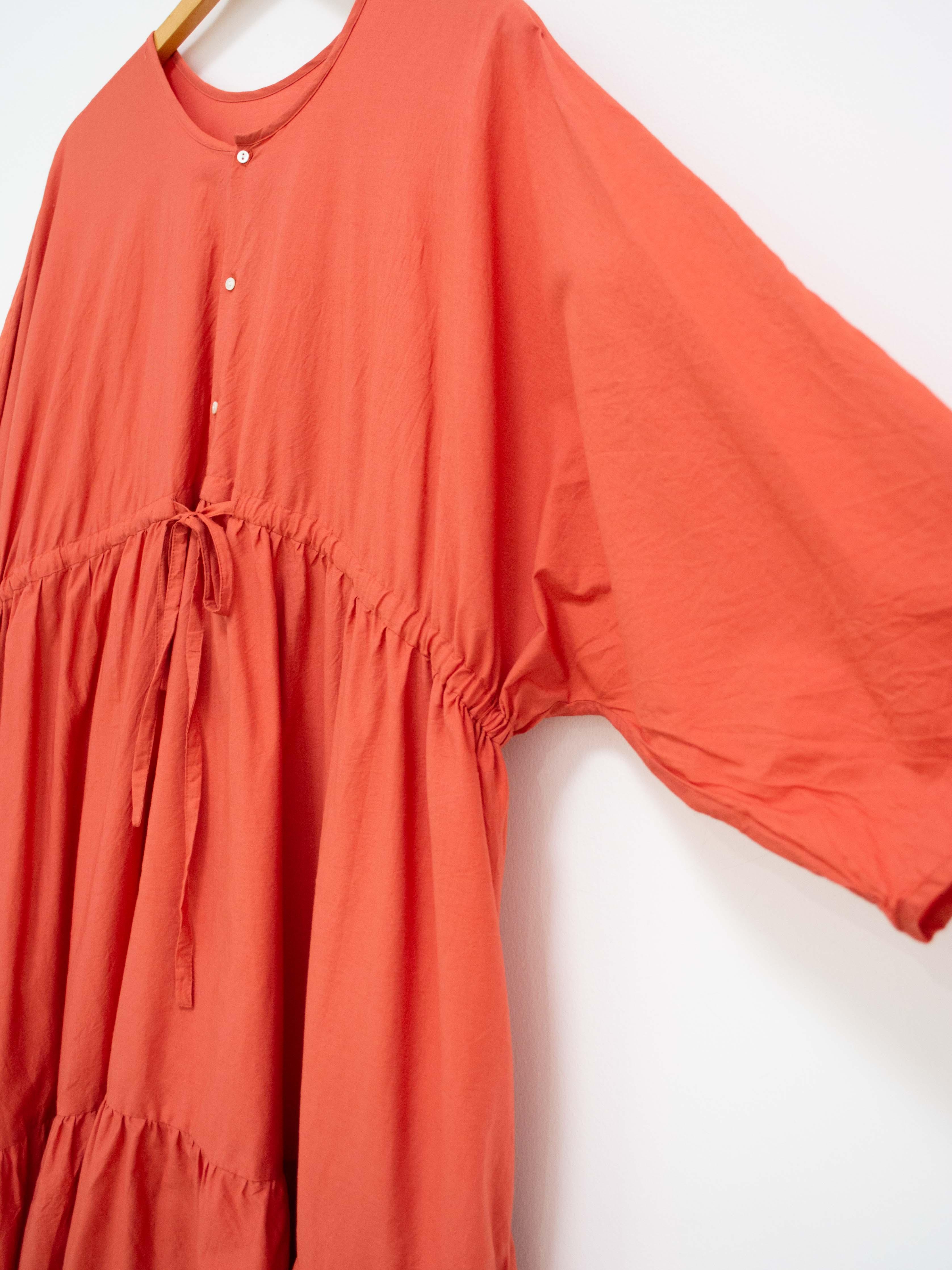 Namu Shop - Veritecoeur Co / Silk Two Way Dress - Orange Red