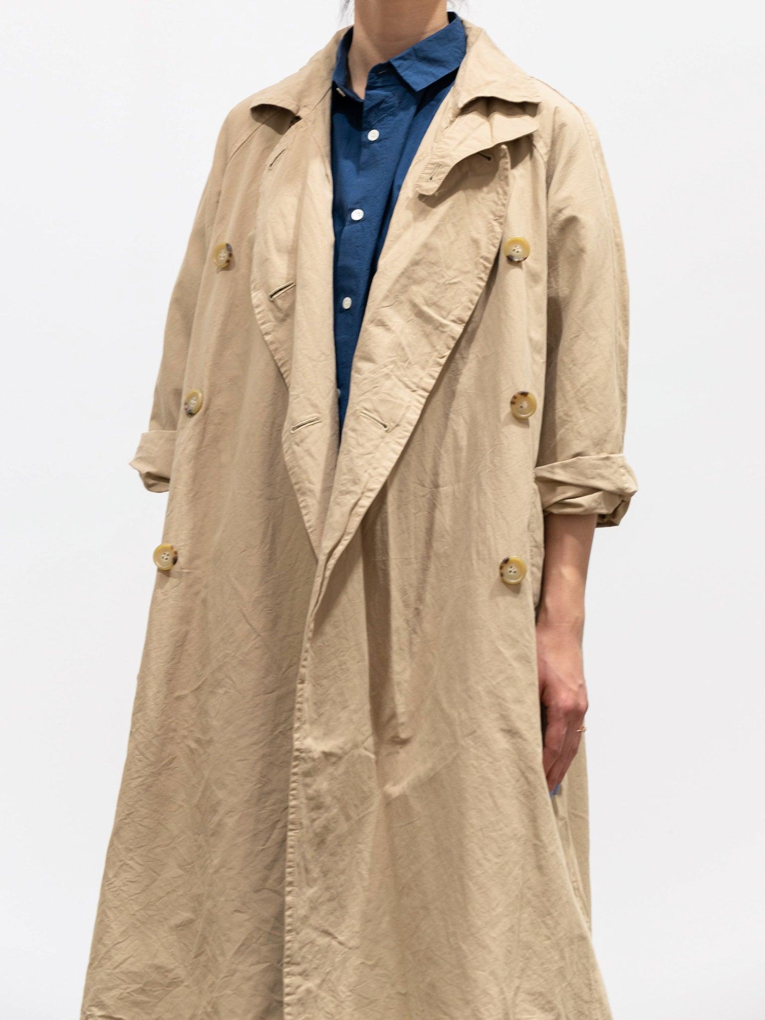 Namu Shop - Veritecoeur Co/Li Double Breasted Coat - Beige