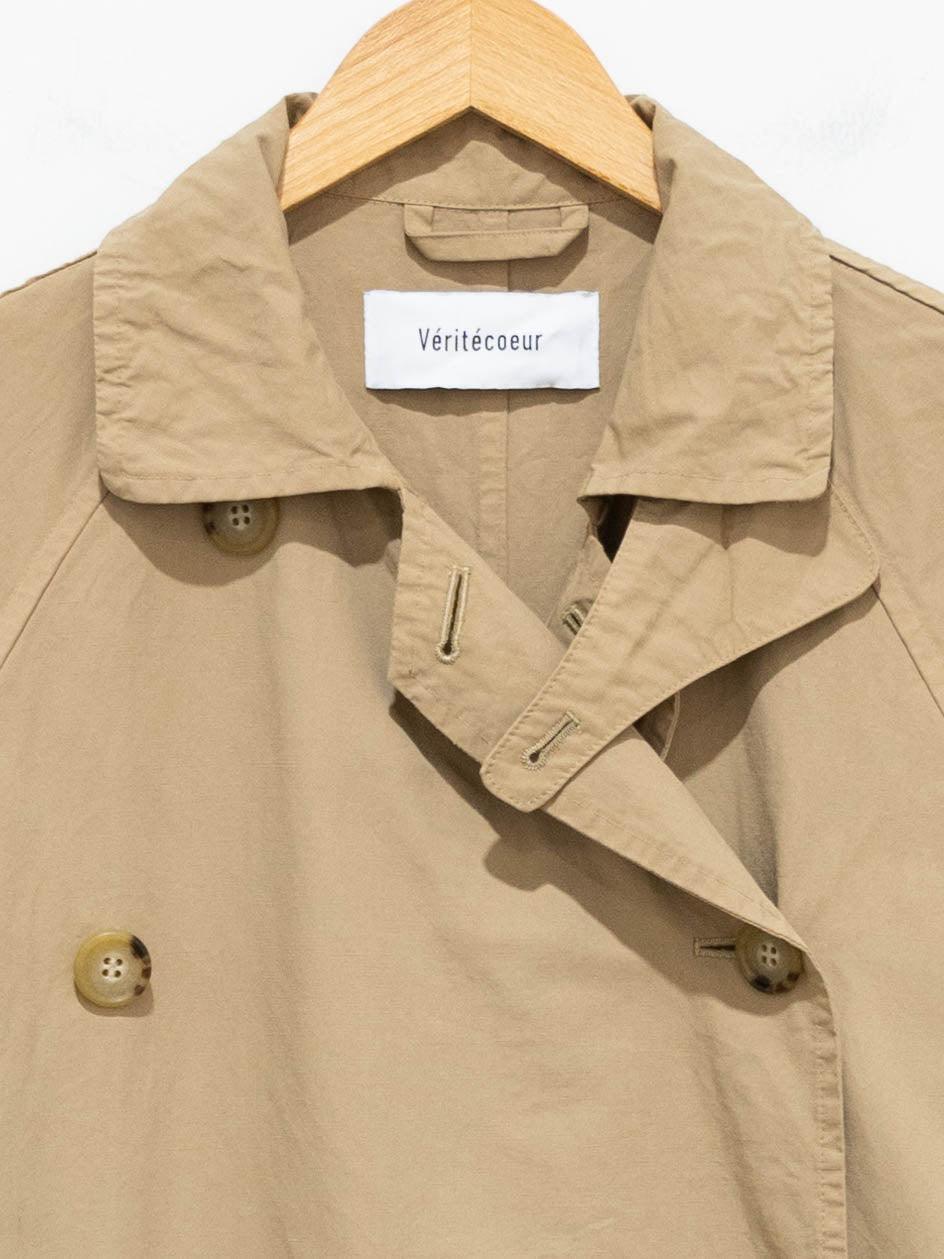 Namu Shop - Veritecoeur Co/Li Double Breasted Coat - Beige
