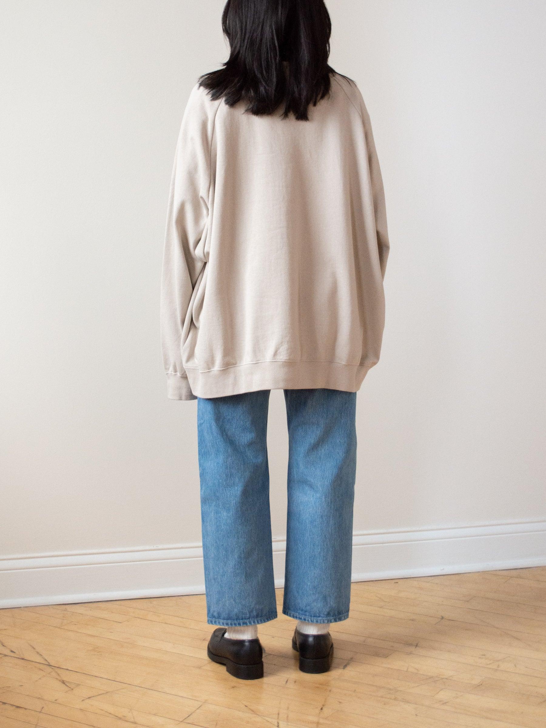 Namu Shop - Veritecoeur Cotton Big Sweatshirt - Beige