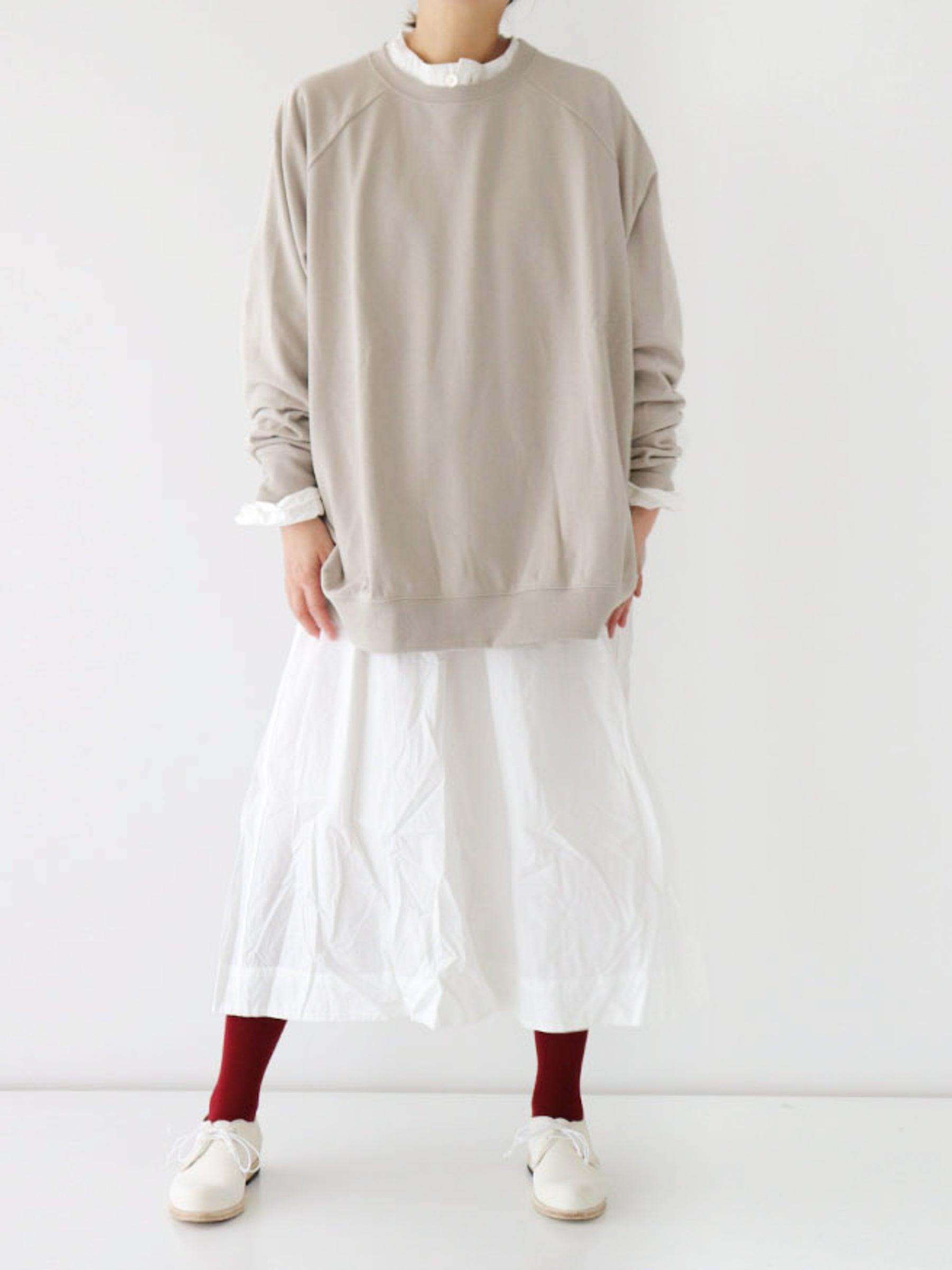 Namu Shop - Veritecoeur Cotton Big Sweatshirt - Beige