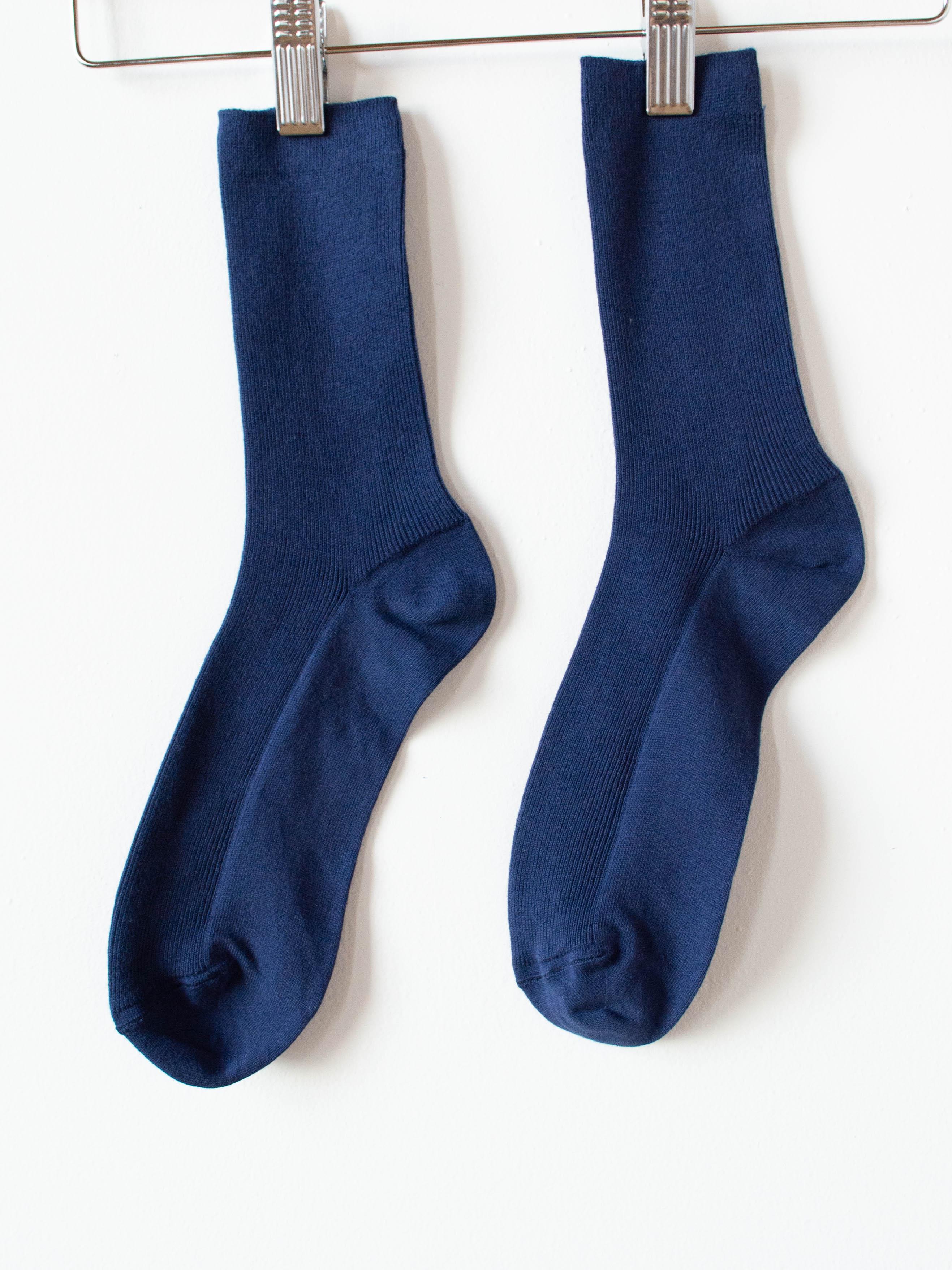 Namu Shop - Veritecoeur Cotton Socks - Blue Navy