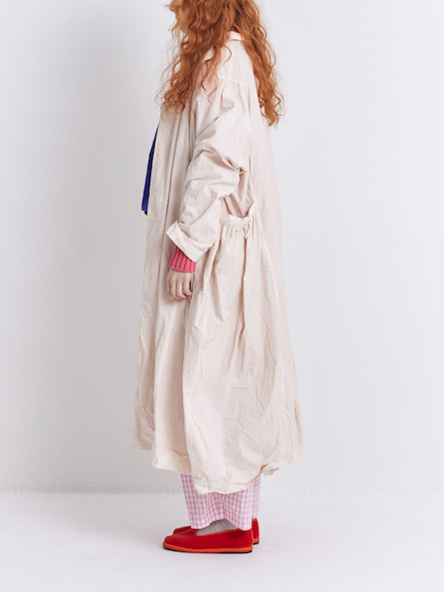Namu Shop - Veritecoeur Gather Pocket Coat - Light Pink