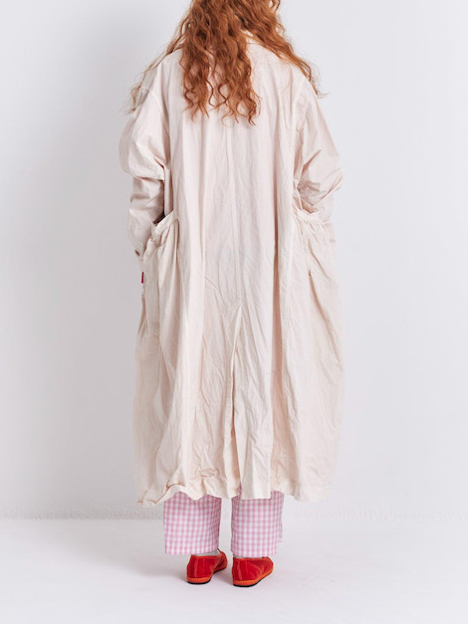 Namu Shop - Veritecoeur Gather Pocket Coat - Light Pink
