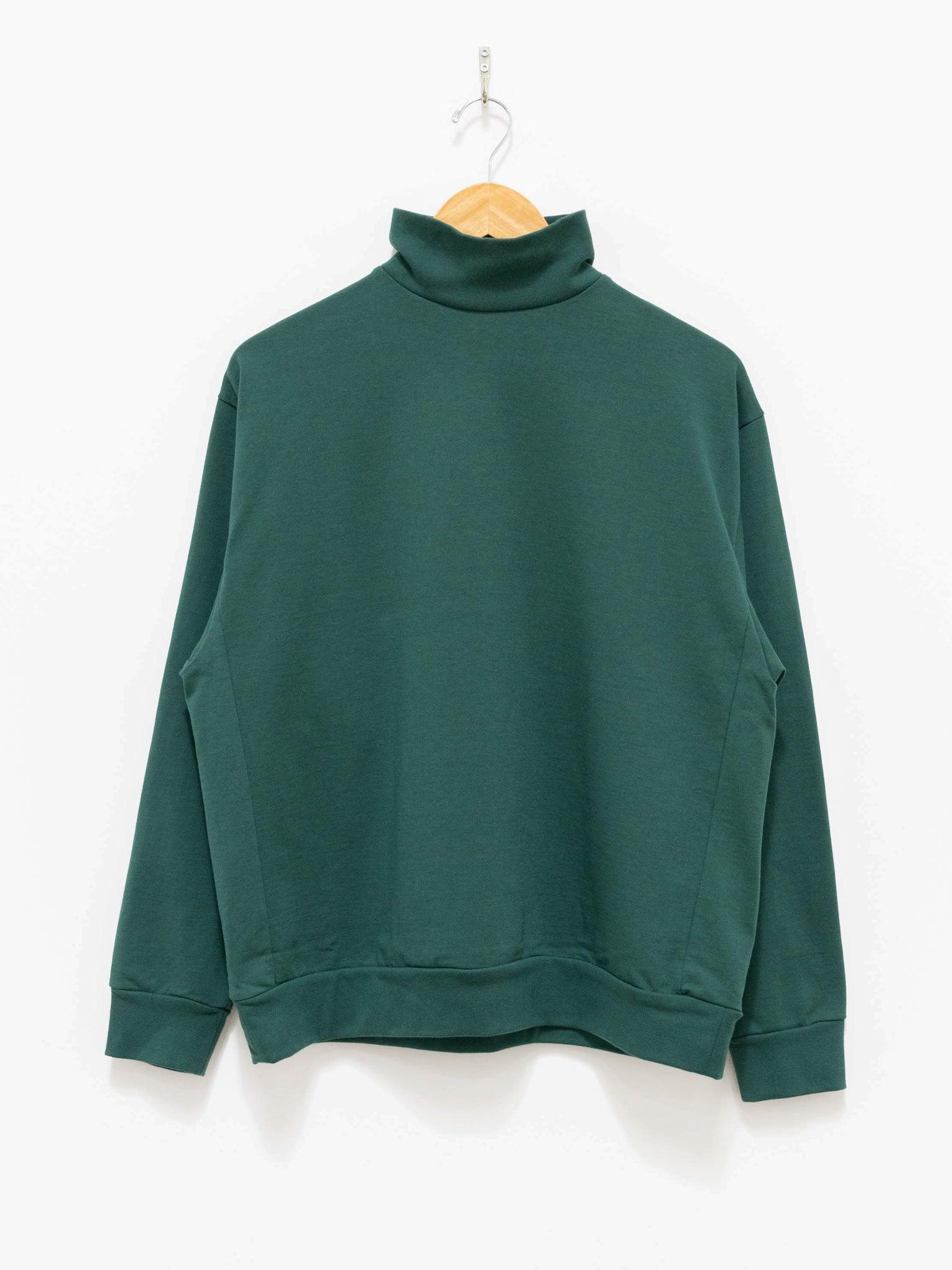 Namu Shop - Veritecoeur High Neck Long Sleeve Tee - Green