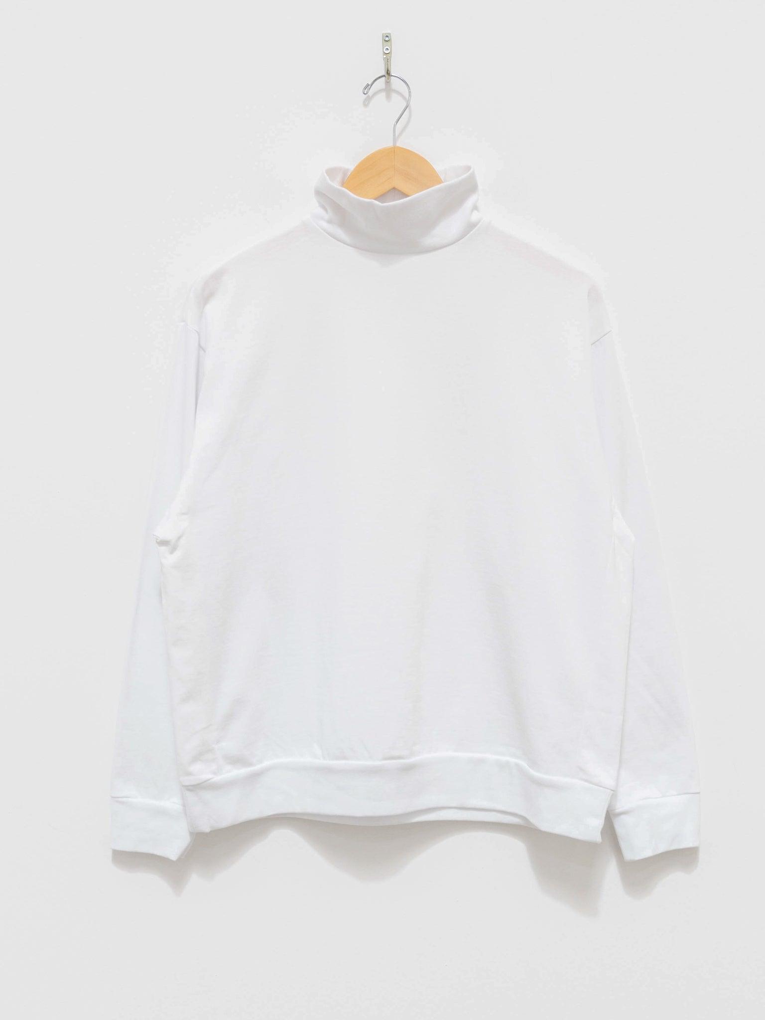 Namu Shop - Veritecoeur High Neck Long Sleeve Tee - White